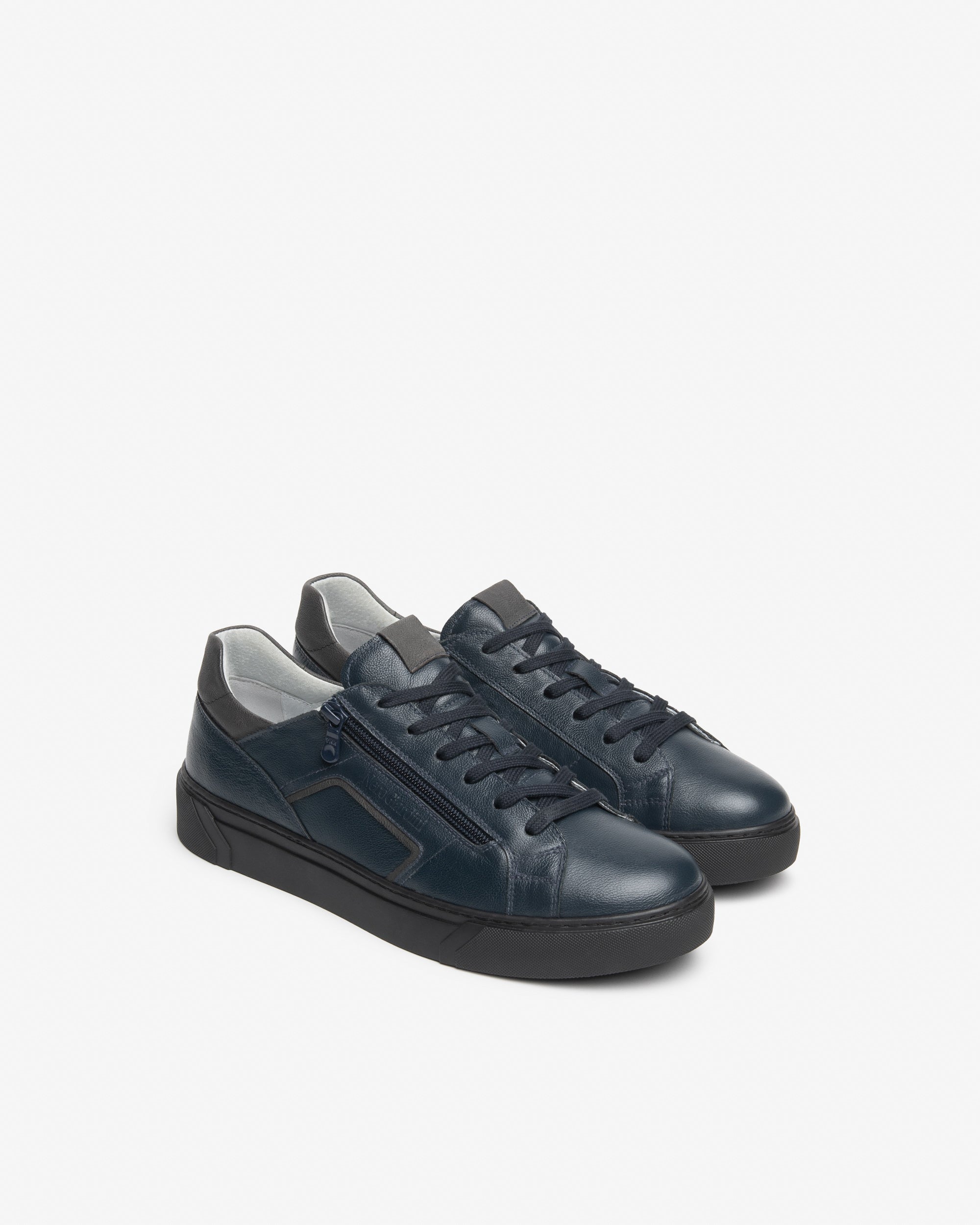 Nero Giardini Sneakers baskets homme cuir zip