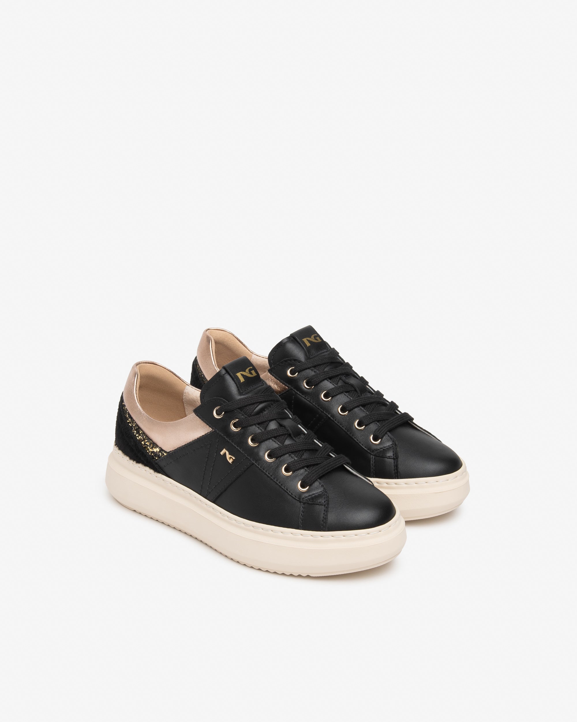 Nero Giardini Sneakers baskets plateforme cuir femme