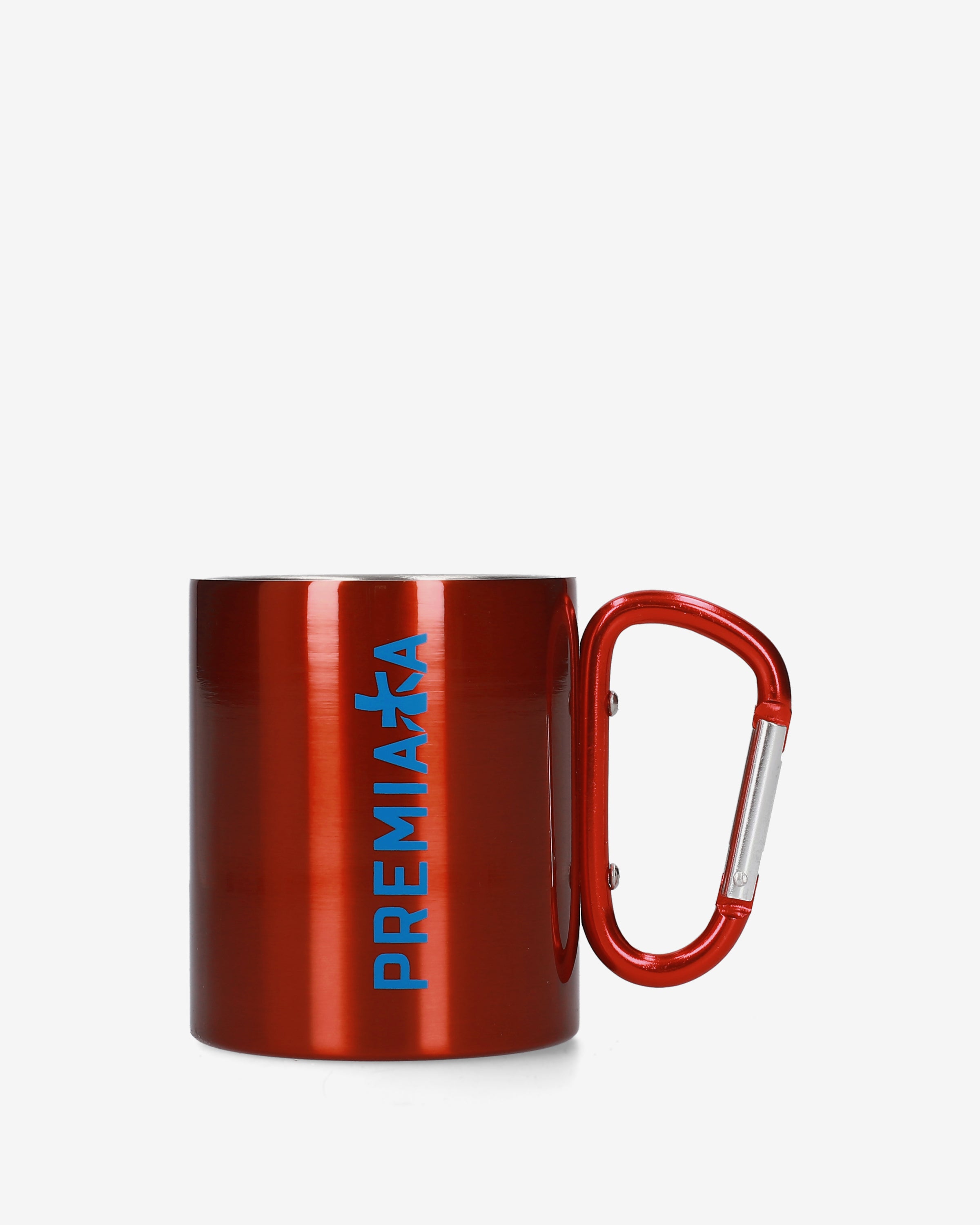 Premiata mug rouge inox mousqueton carabiner
