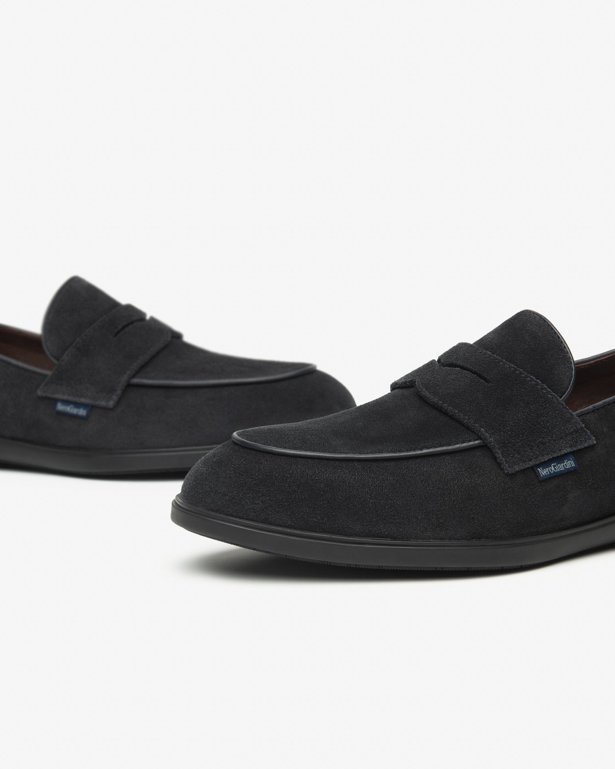 Nero Giardini Loafers mocassins daim homme cuir