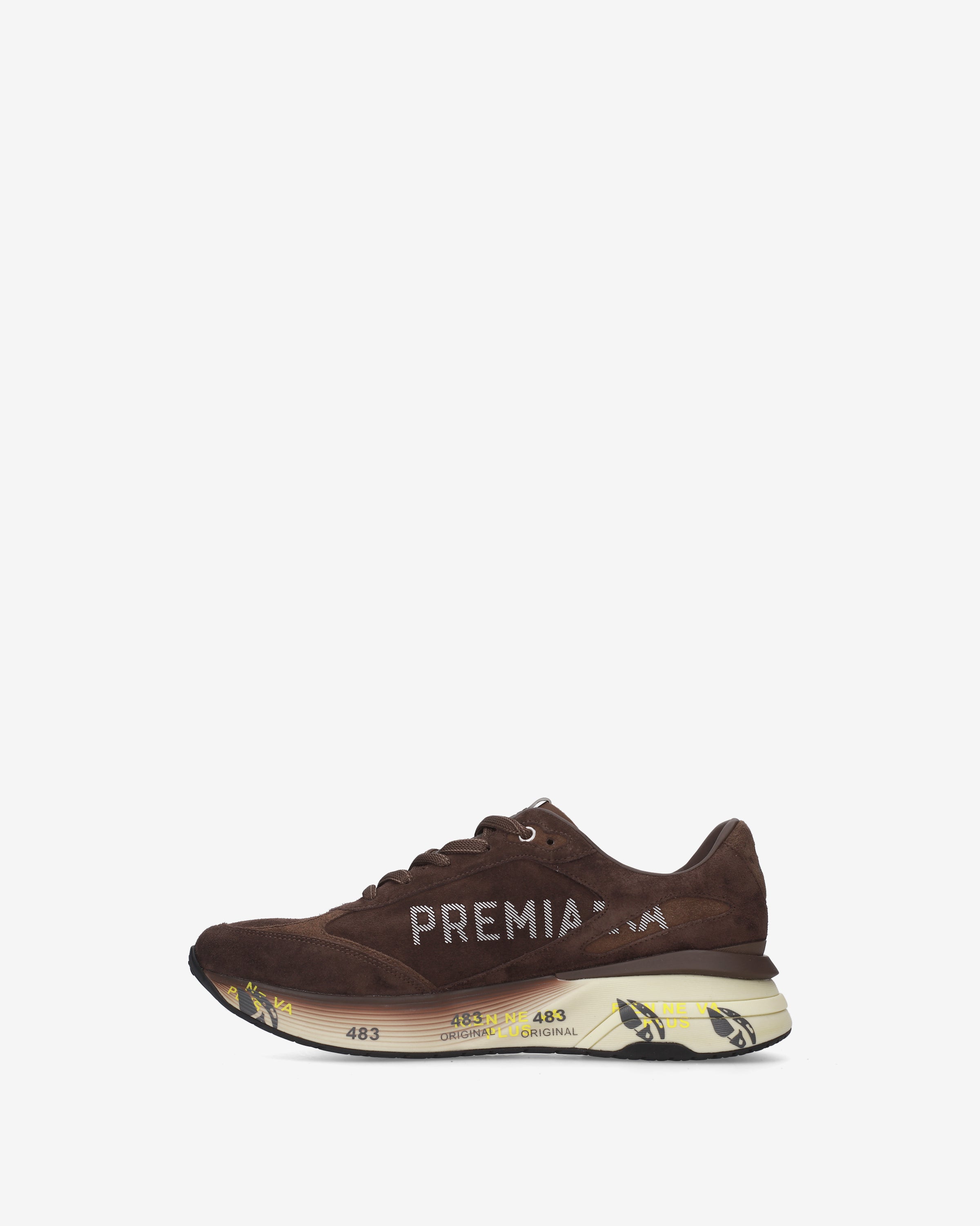 Premiata Moerun 8636 baskets daim marron foncé
