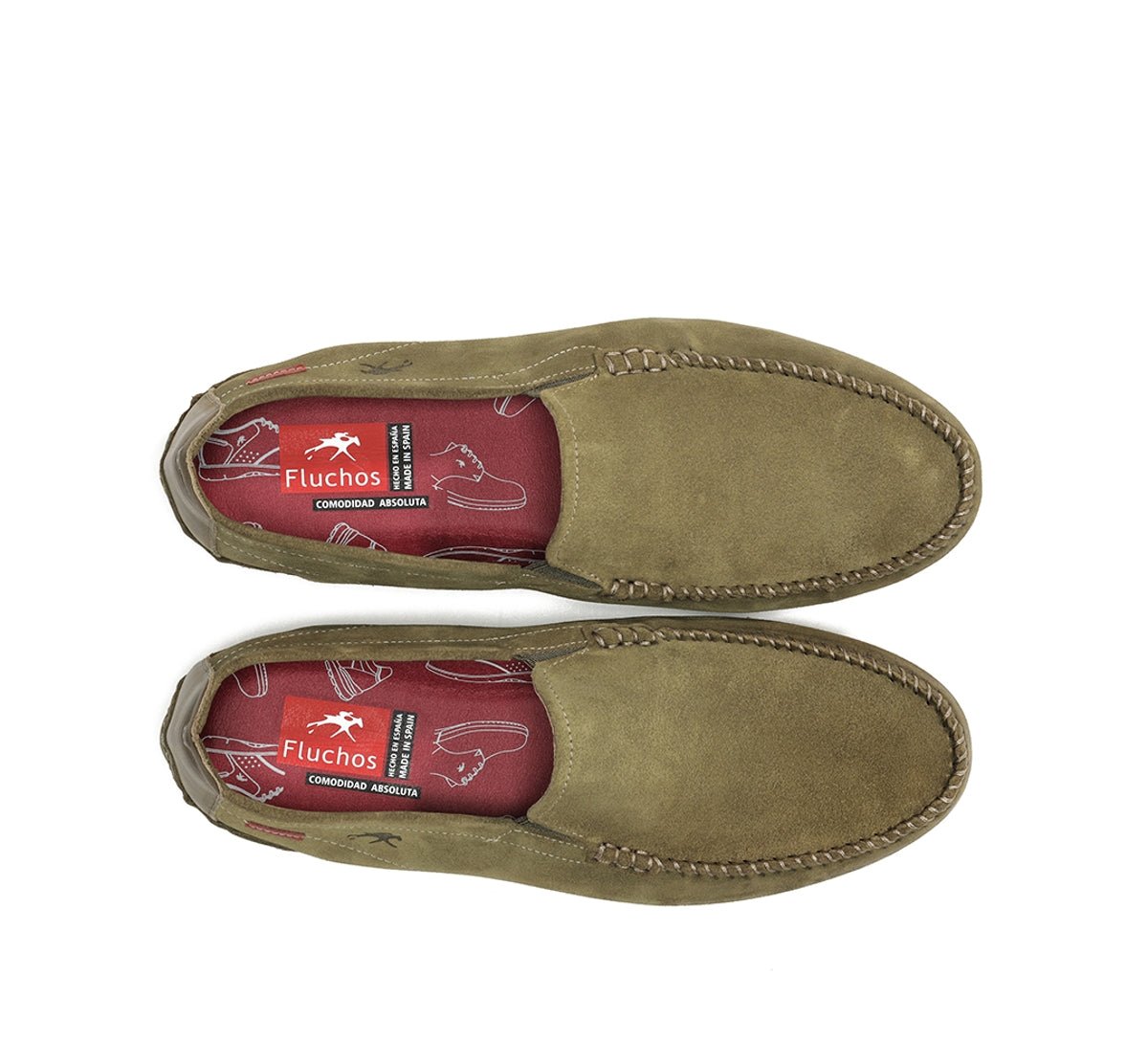 Fluchos Dorian F1091 mocassin homme vert confort flexible