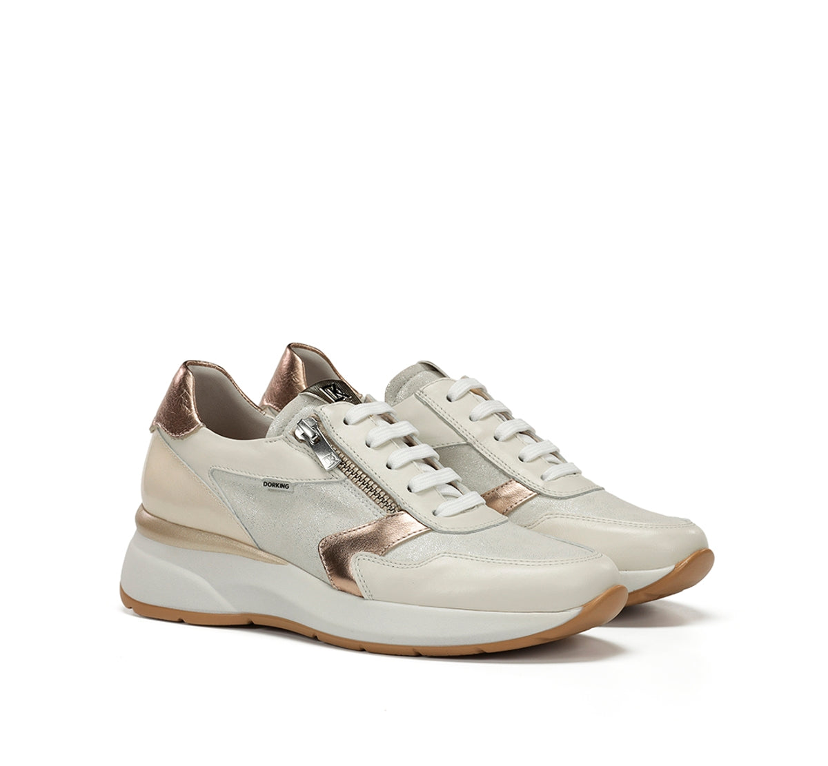 Dorking Flix D9673 baskets blanc femme cuir