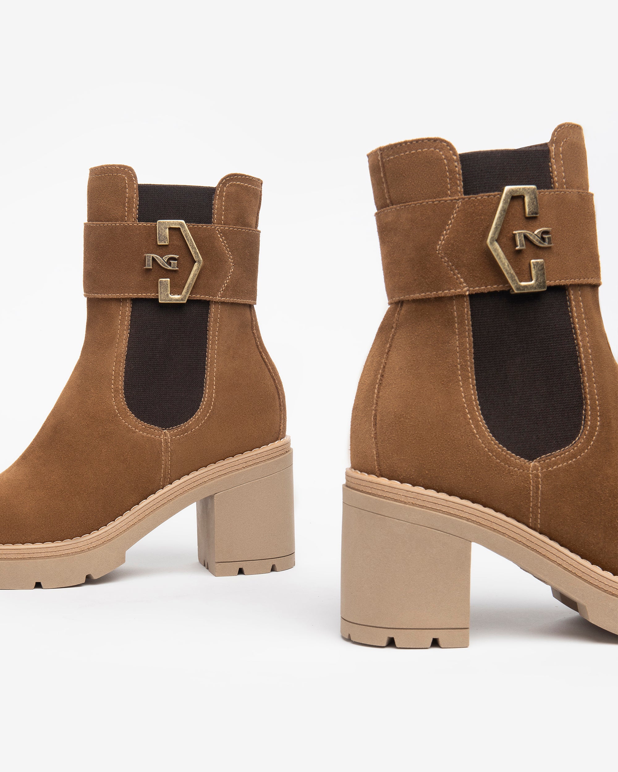 Nero Giardini Chelsea Boots bottines daim femme 38