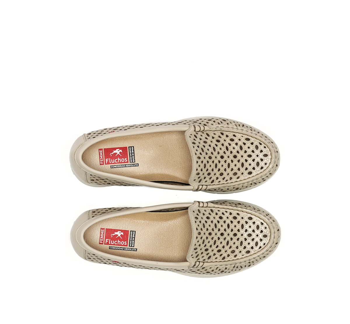 Fluchos Fluvia F2422 mocassins taupe femme cuir