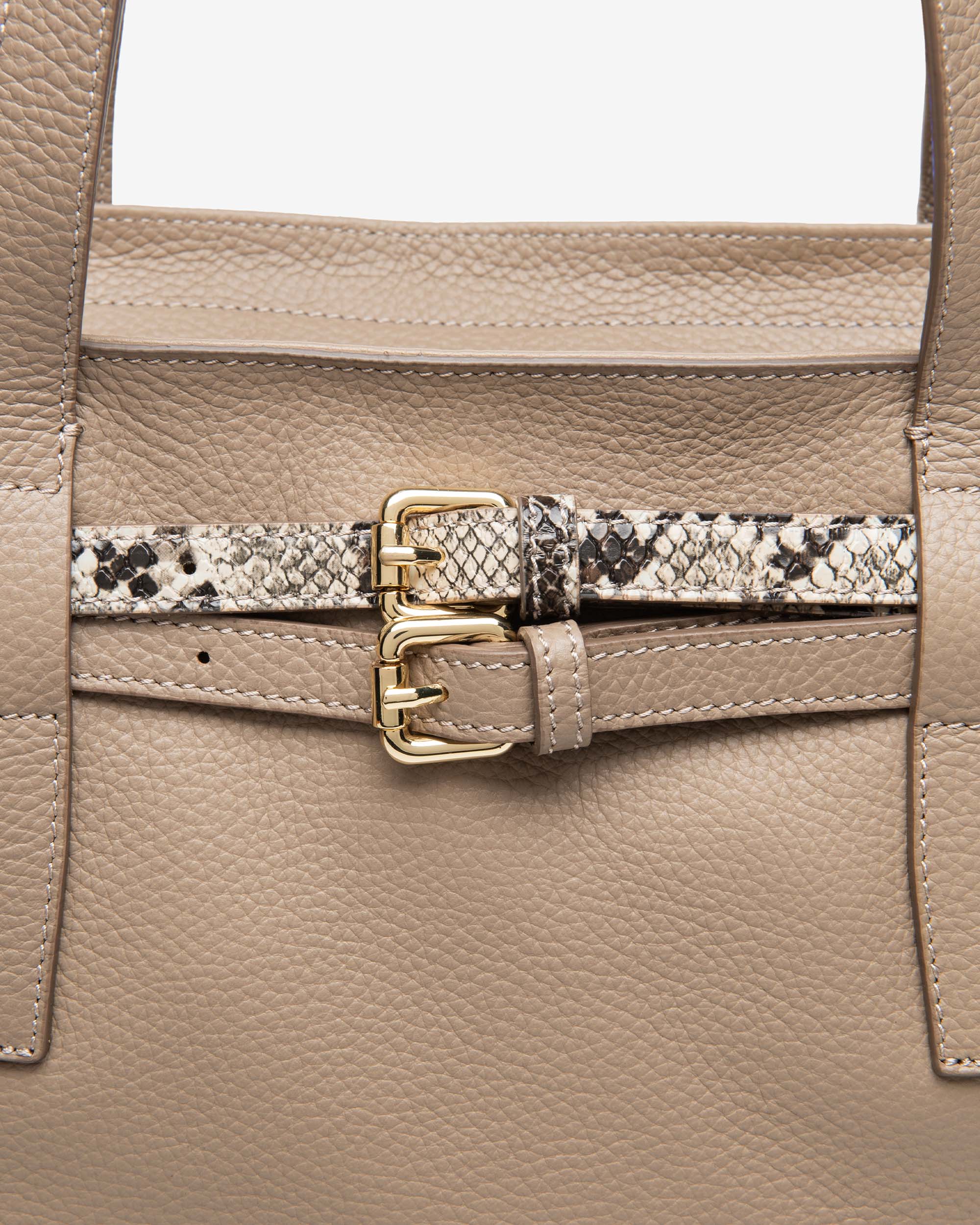 Nero Giardini Bags sac épaule femme cuir grainé boucle dorée