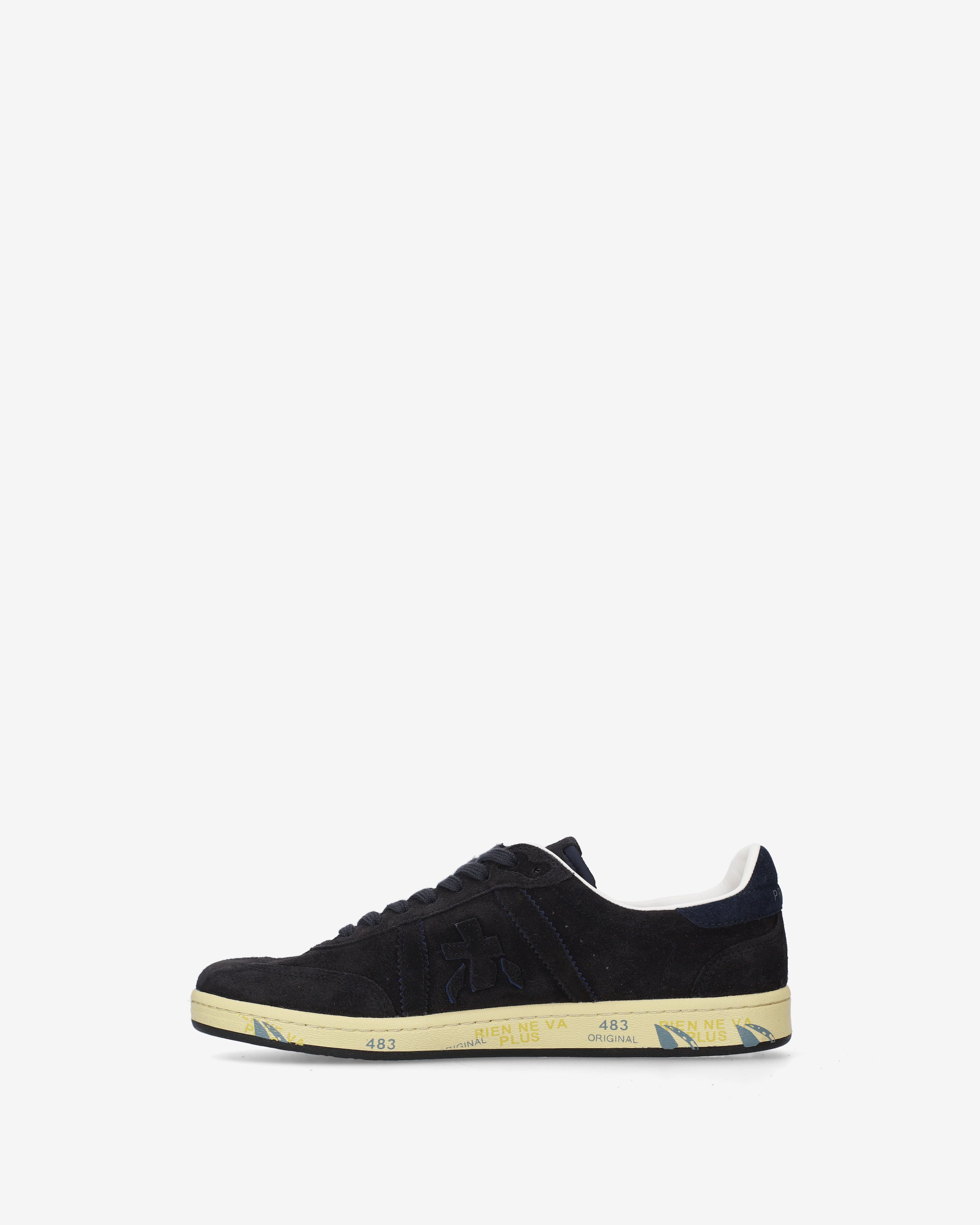 Premiata Bonnie 8589 baskets daim bleu foncé