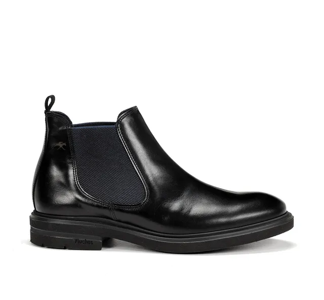 Fluchos Botines Belgas F0770 bottines homme noir cuir