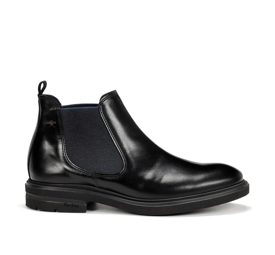 Fluchos Botines Belgas F0770 bottines homme noir cuir