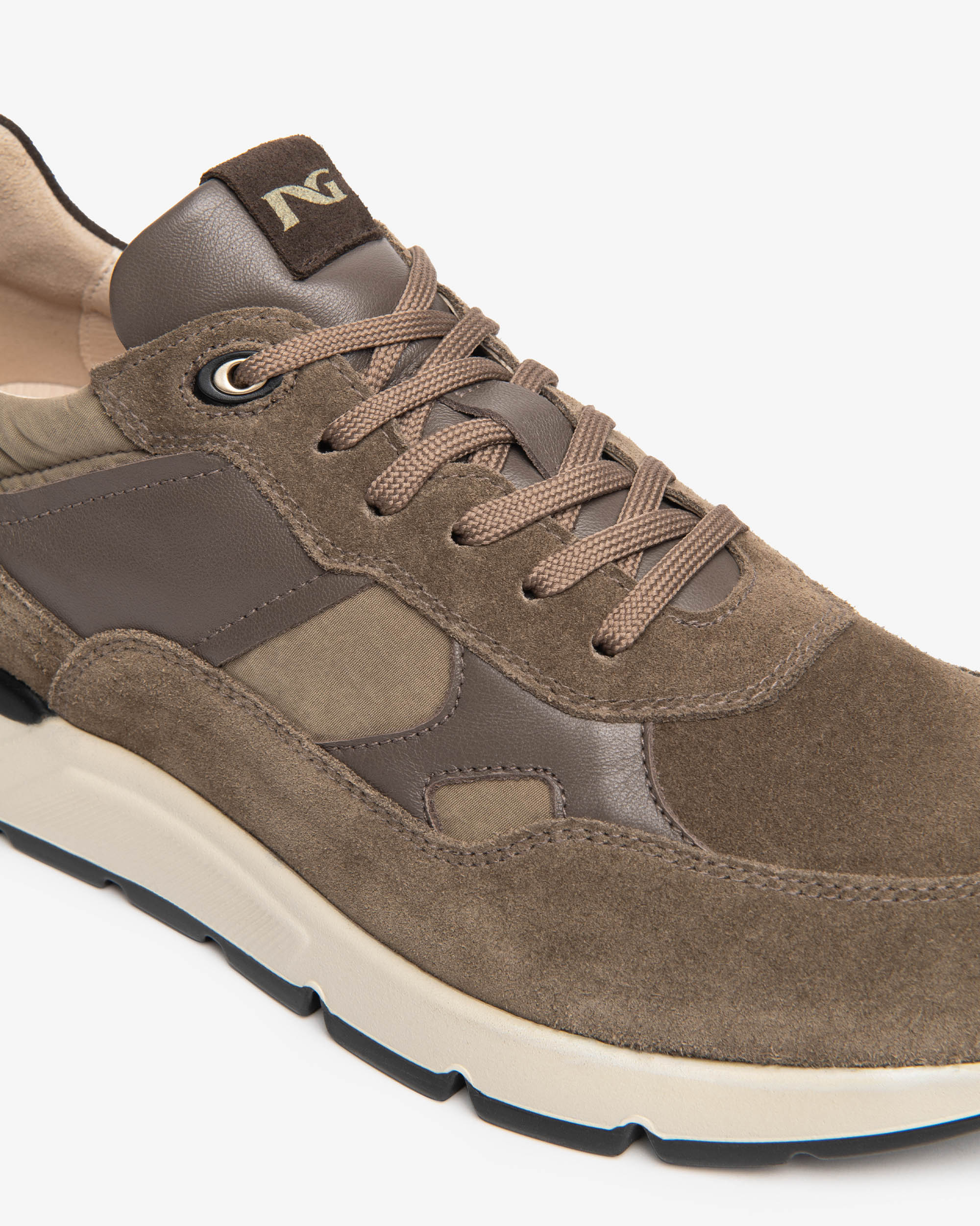 Nero Giardini Sneakers baskets daim cuir toile homme