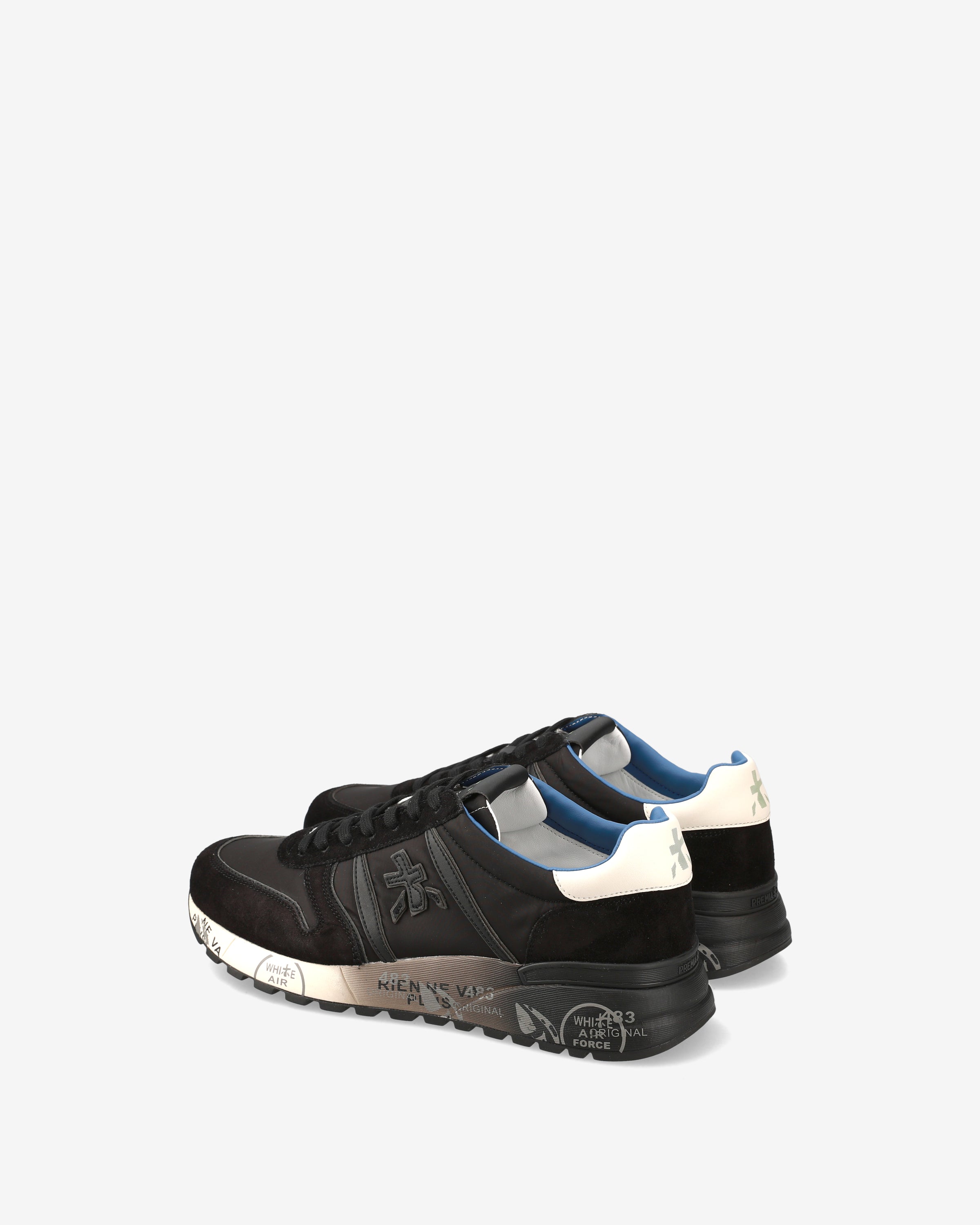 Premiata Lander 7079 sneakers homme noir daim