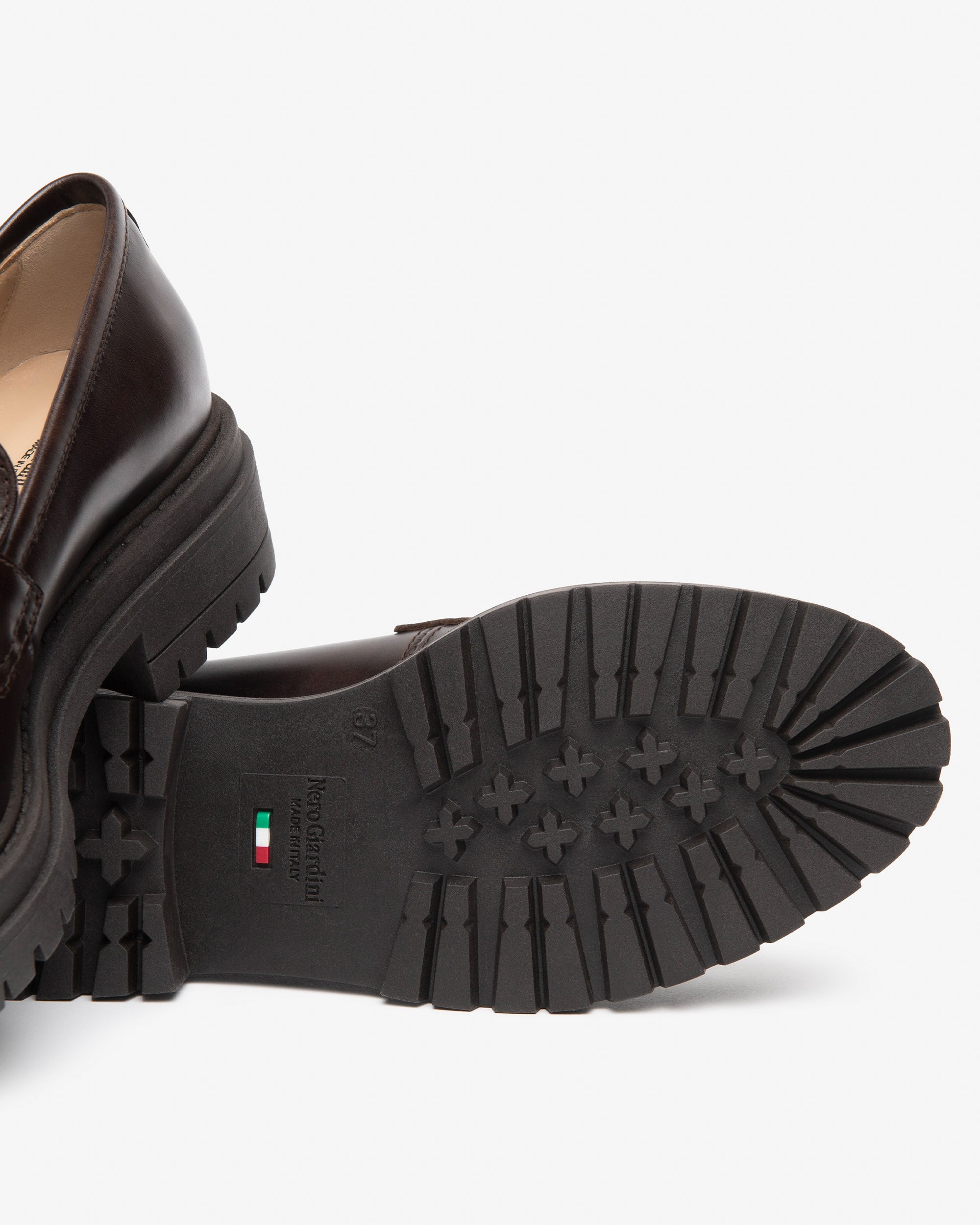 Nero Giardini Loafers mocassins cuir femme talon 4 cm 38