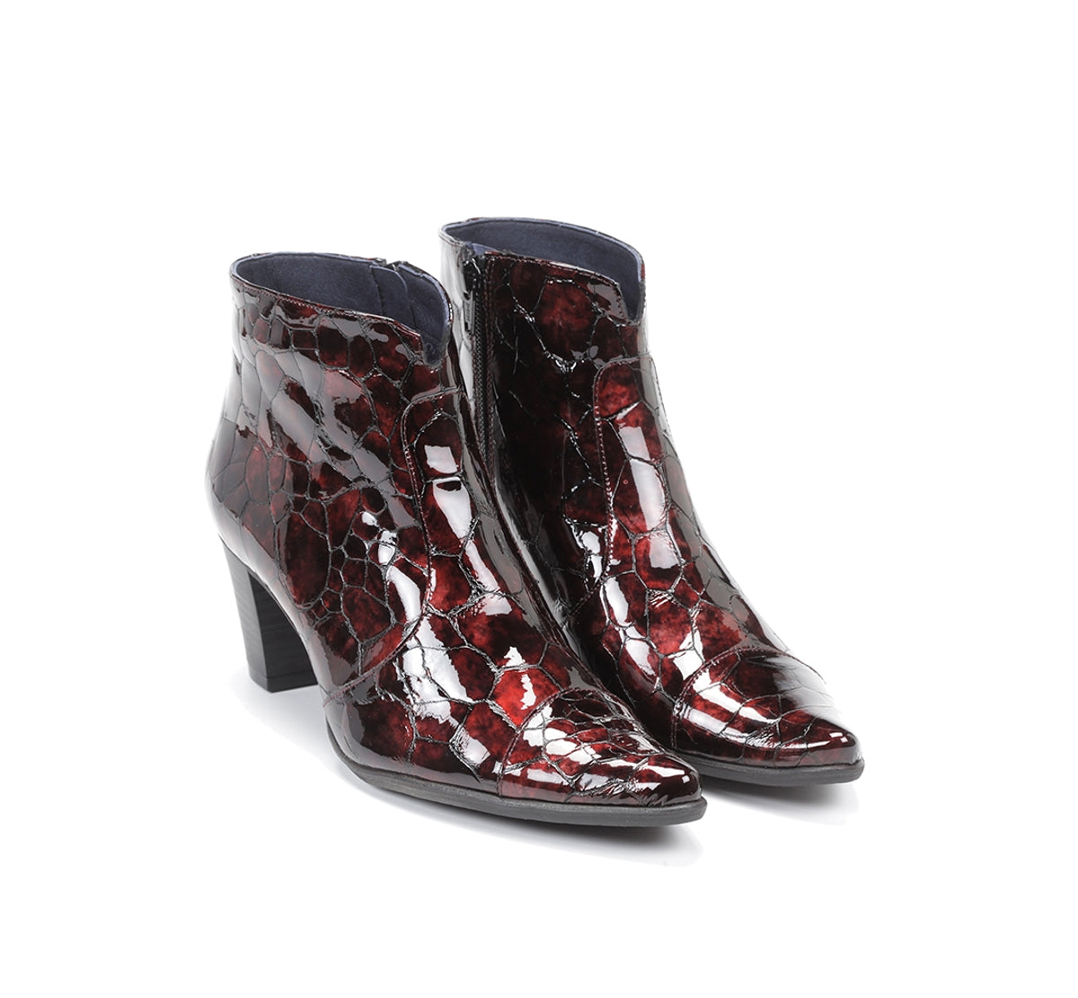 Dorking by Fluchos Deisy D8248 bottine bordeaux talon