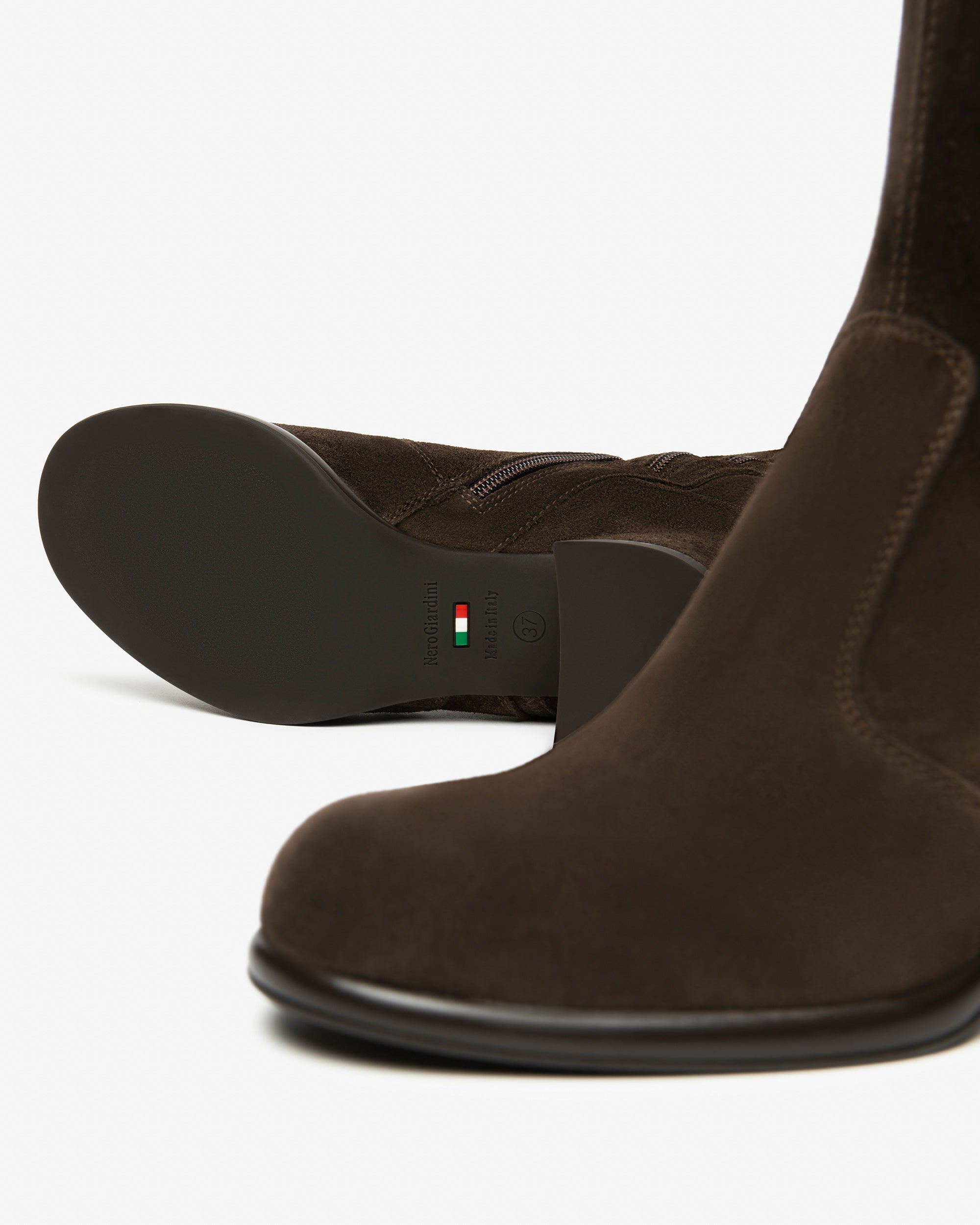 Nero Giardini Bottes daim tissu femme