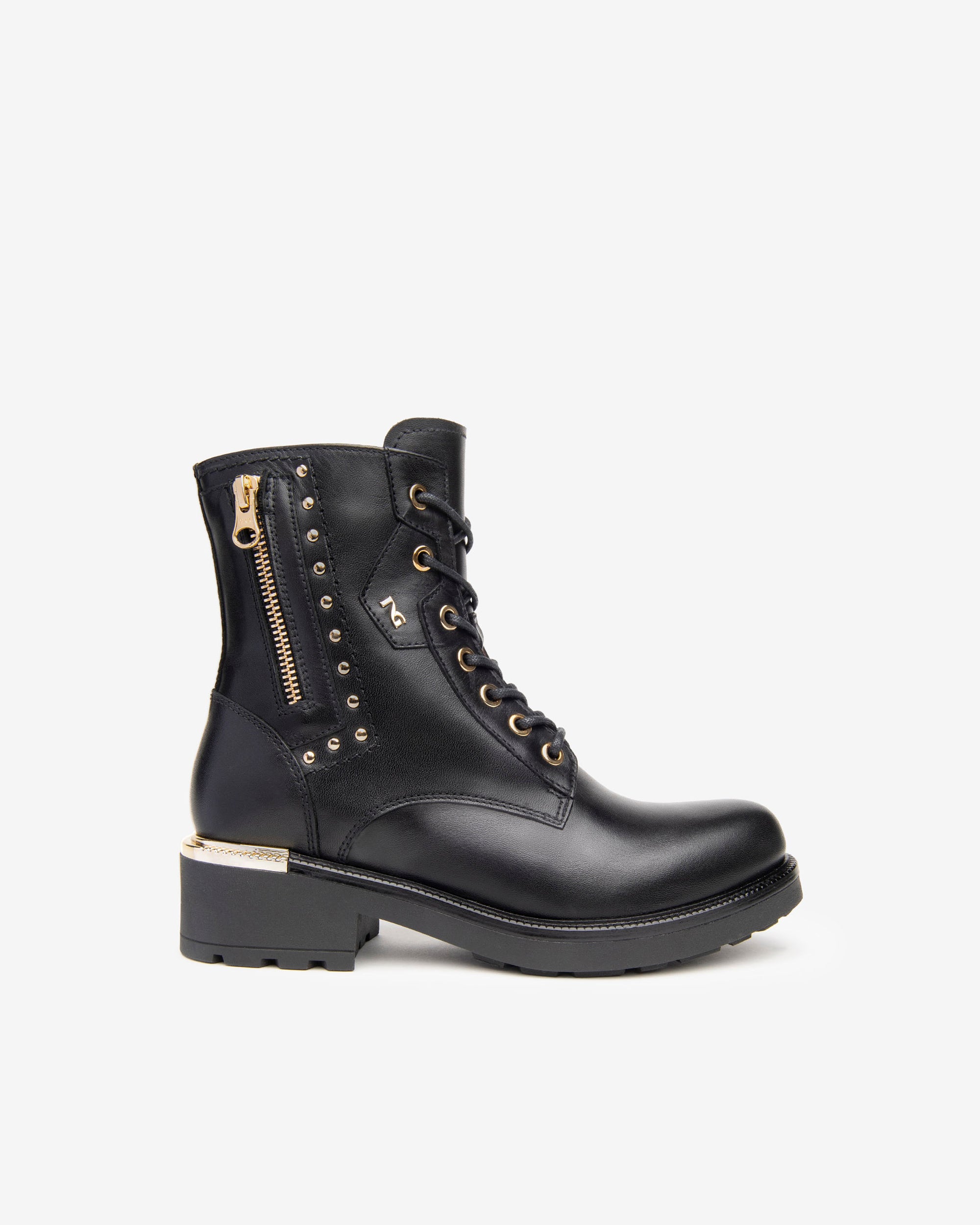 Nero Giardini Combat Boots rangers femme cuir zip 35-41