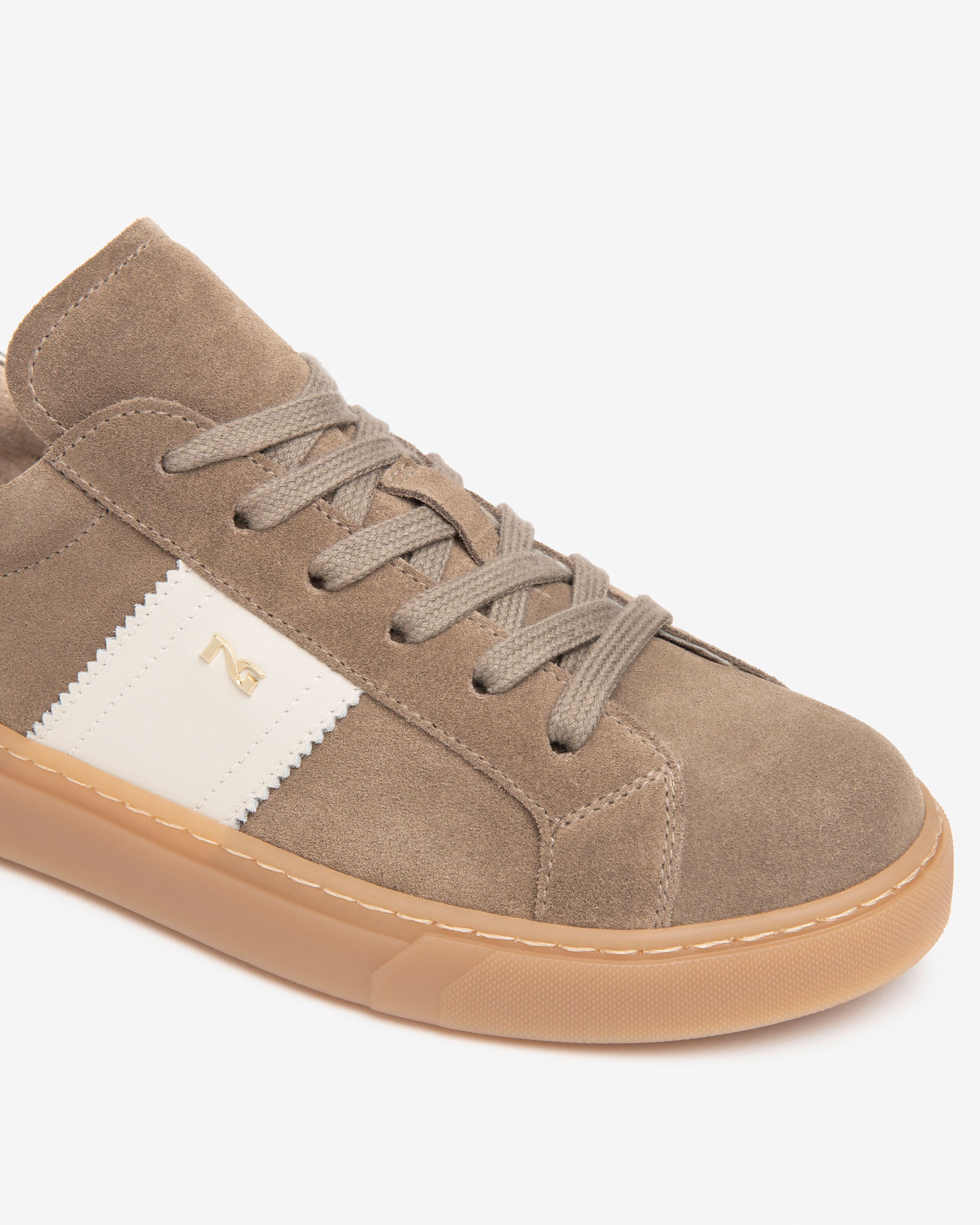 Nero Giardini Sneakers Baskets Daim Cuir Femme Lacets