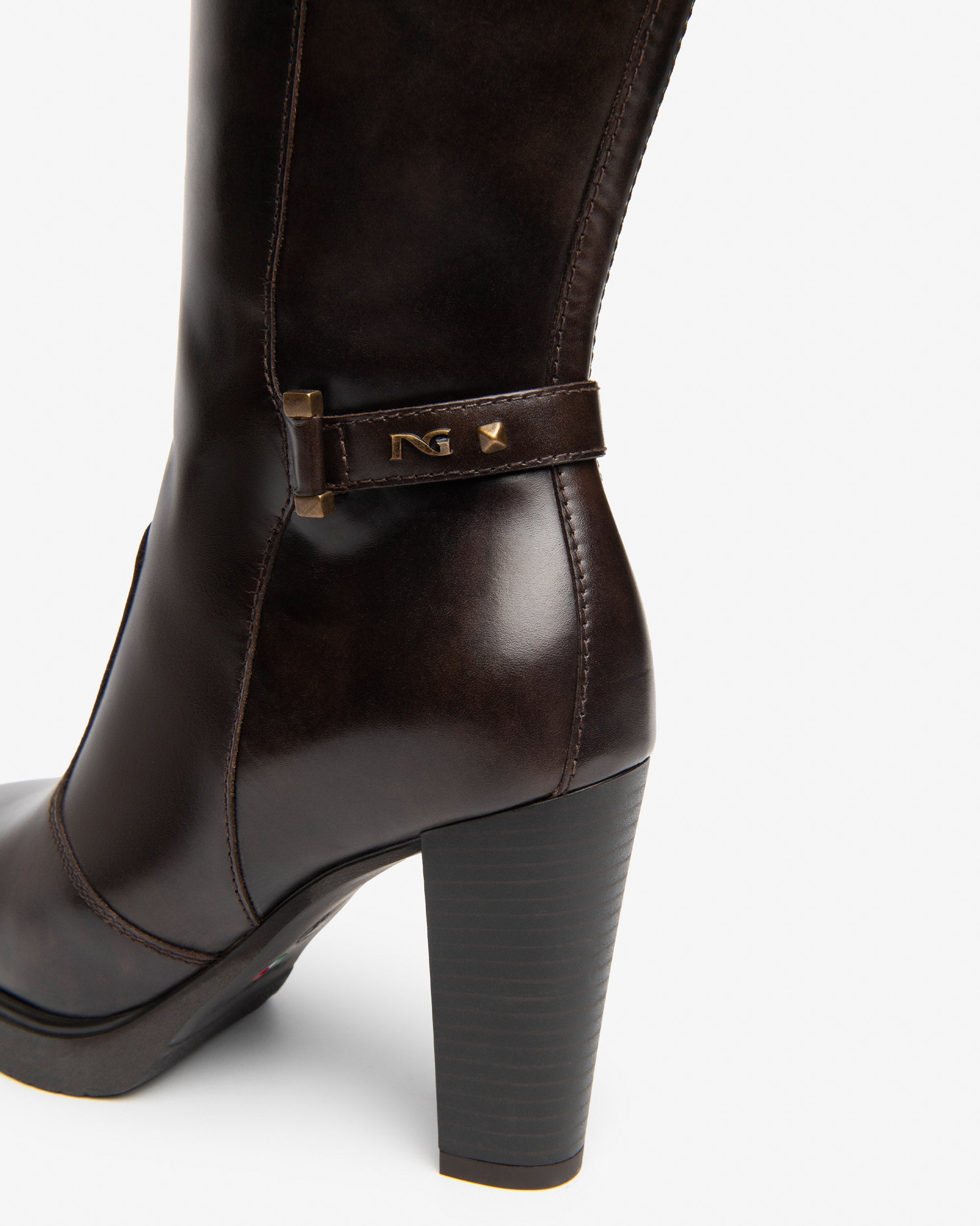 Nero Giardini Boots bottes cuir talon 90 femme