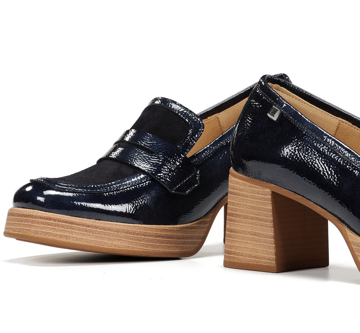 Dorking by Fluchos Cristel D9439 mocassins bleu 38 plateforme