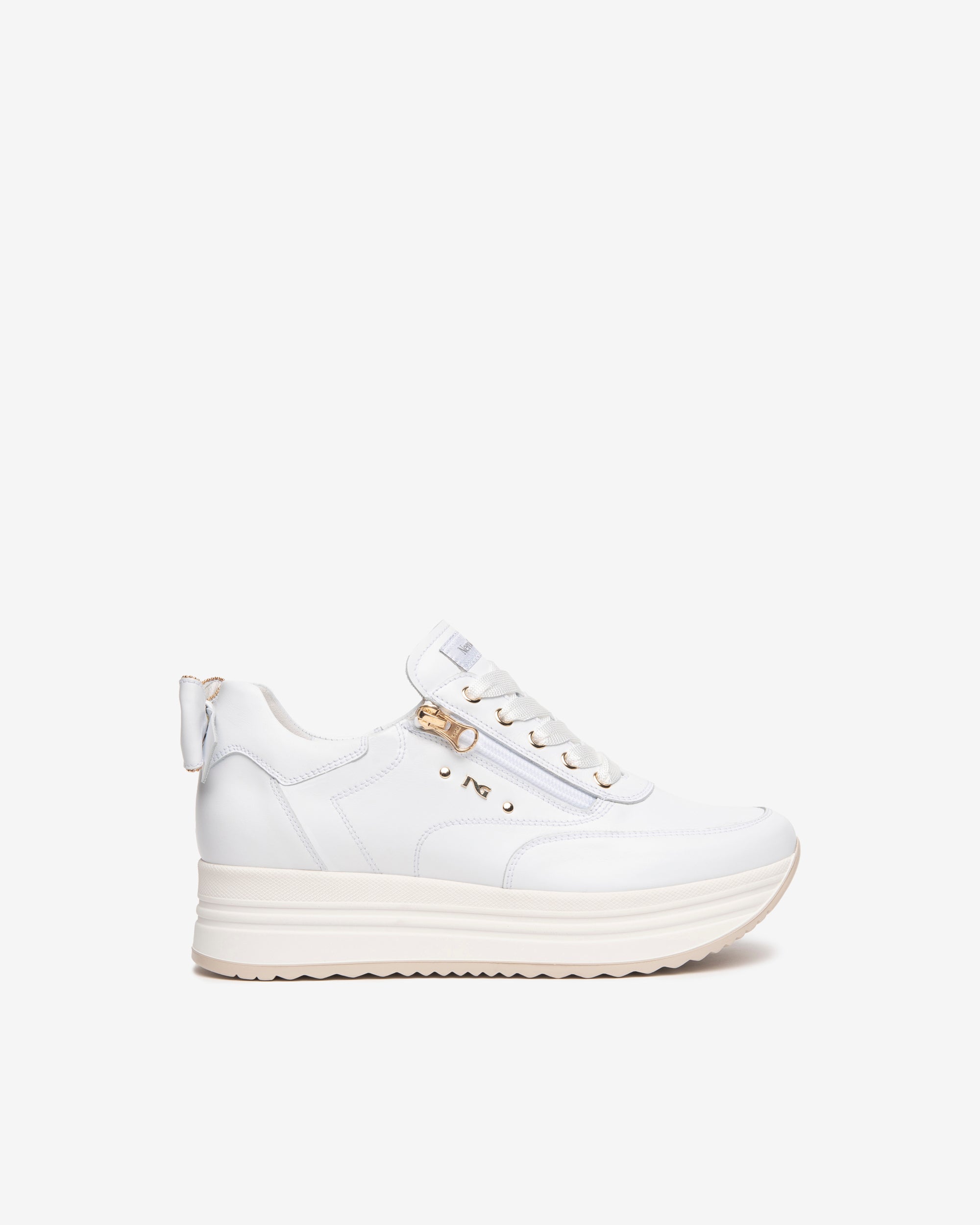 Nero Giardini Sneakers Baskets Cuir Femme Plateforme