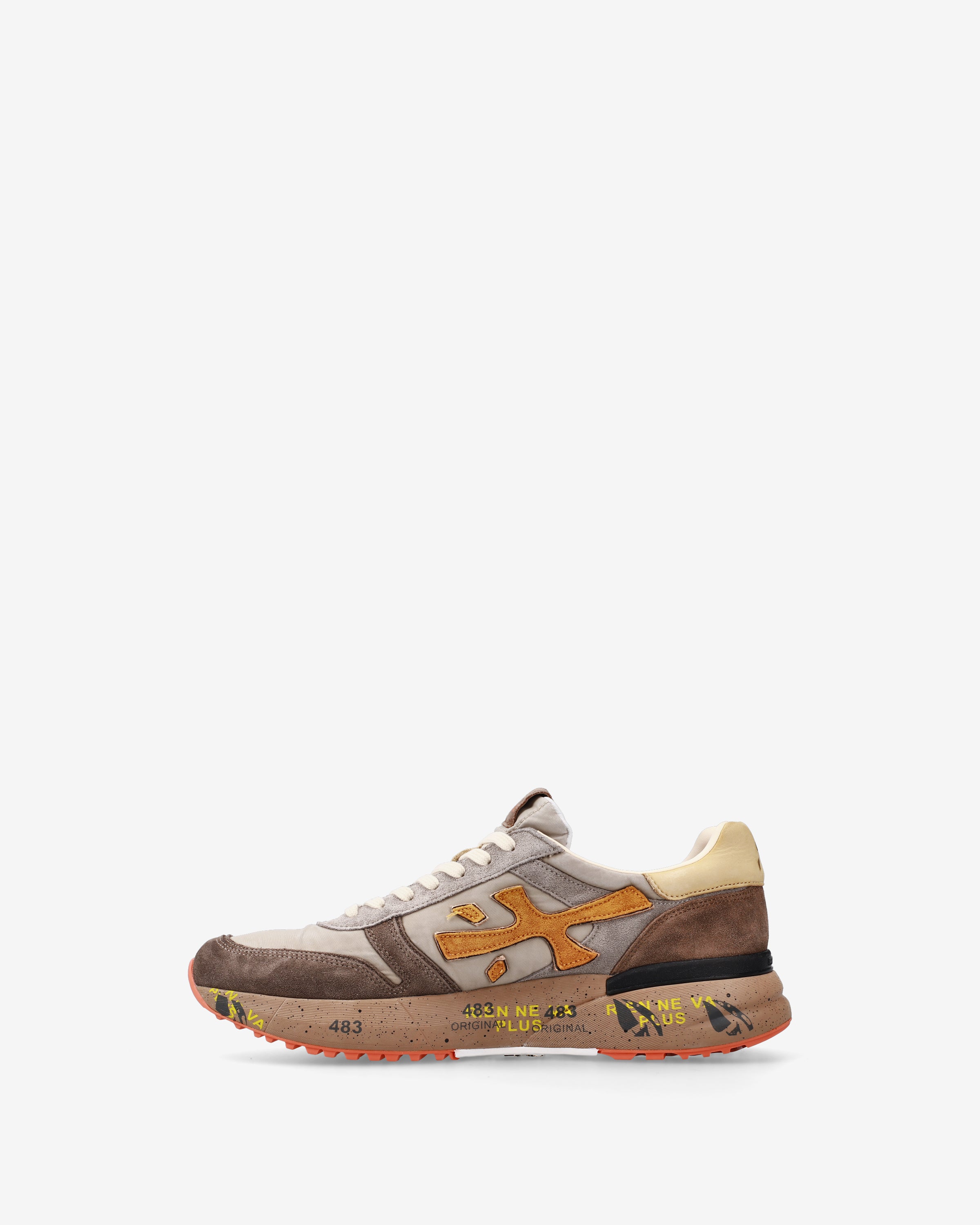 Premiata Mick 7866 Sneakers Taupe Ivoire Daim