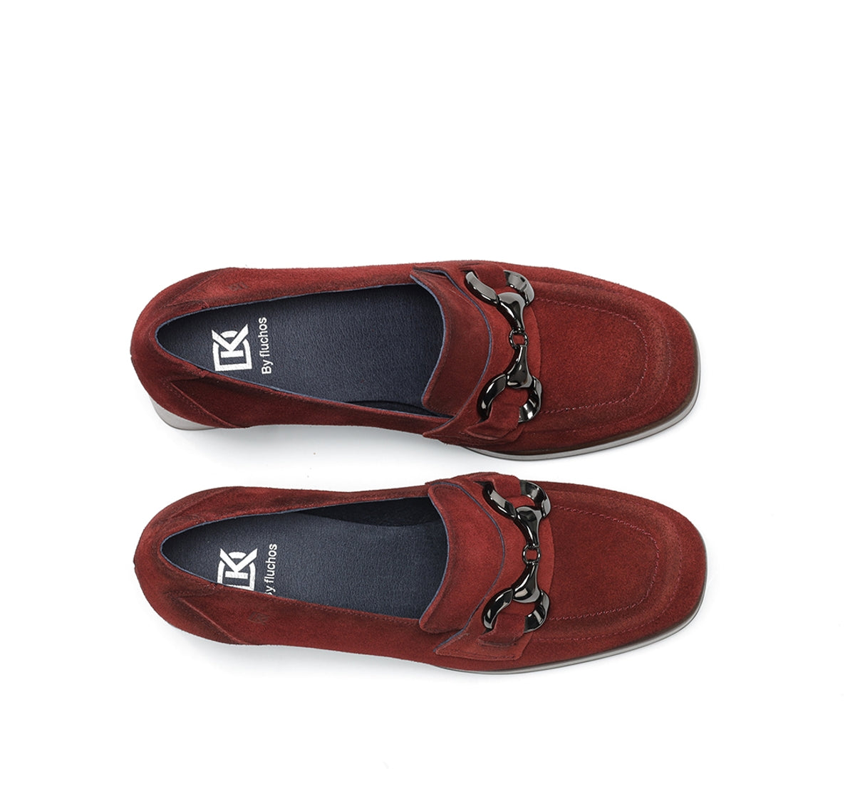 Dorking by Fluchos Cristel D9155 mocassins rouges plateforme
