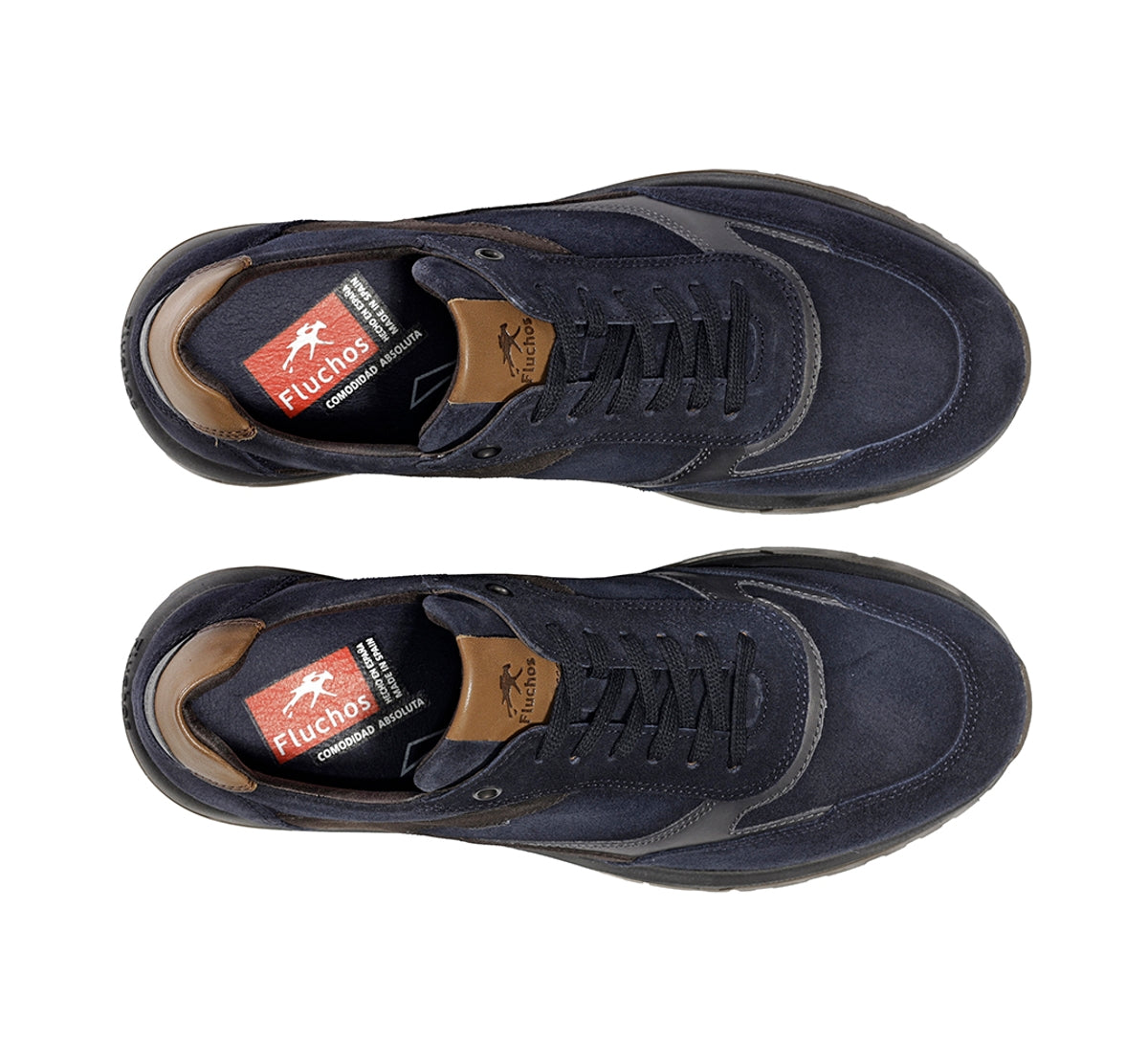 Fluchos Karter F2531 Sneakers Bleu Homme Cuir