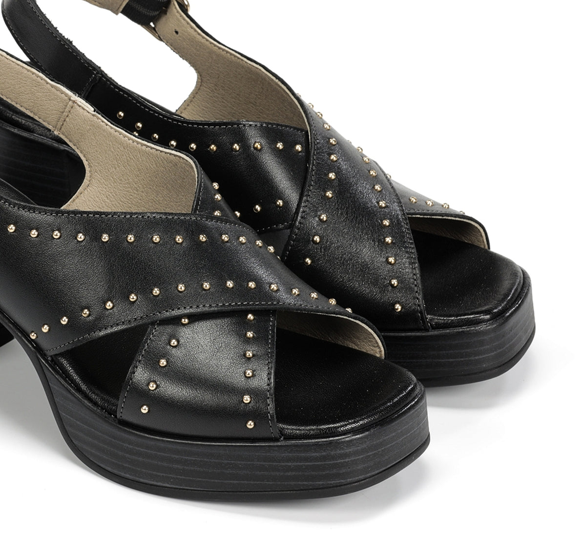 Dorking Diamond D9333 sandale noire talon femme