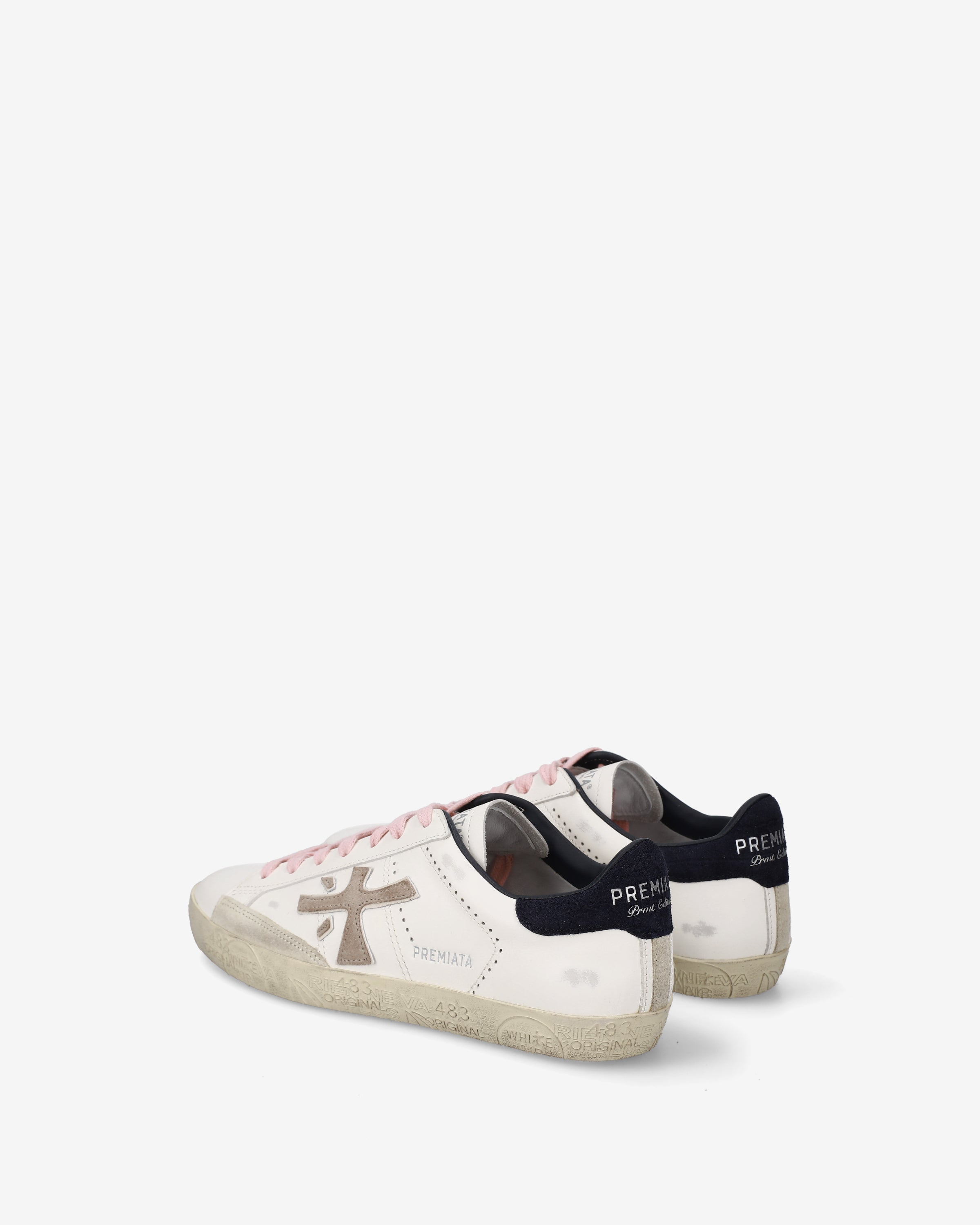 Premiata Stevend 7602 baskets crème cuir femme