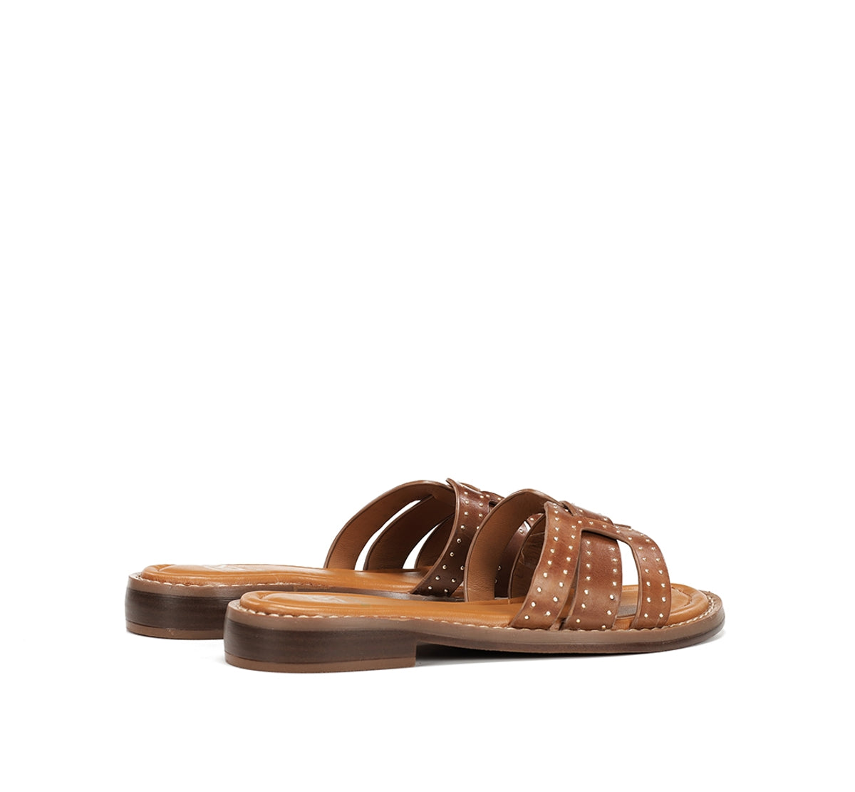 Dorking Ega D9731 sandale marron femme plate