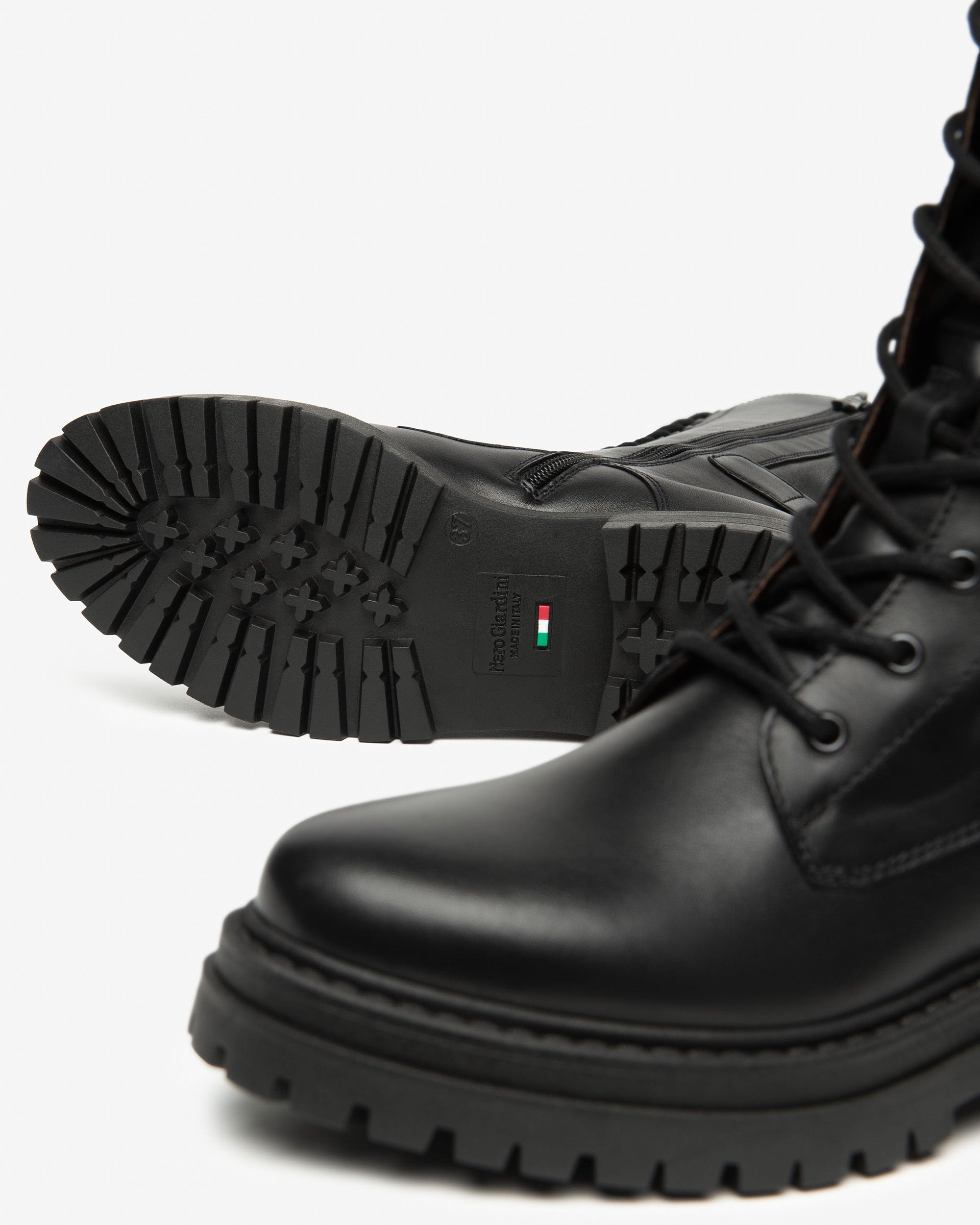 Nero Giardini Boots bottes cuir tissu femme