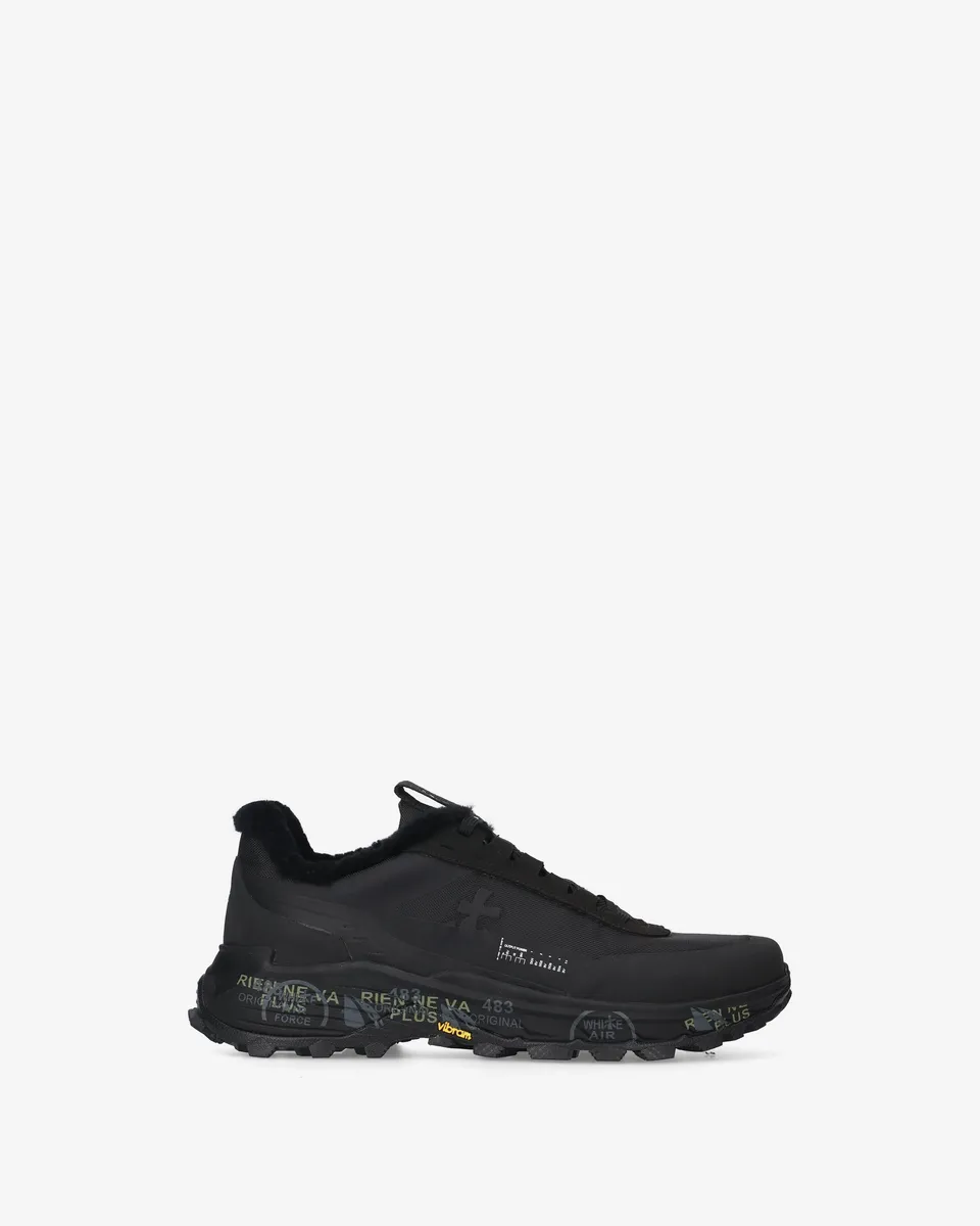 Premiata Devin 503m sneakers noires fourrure Vibram
