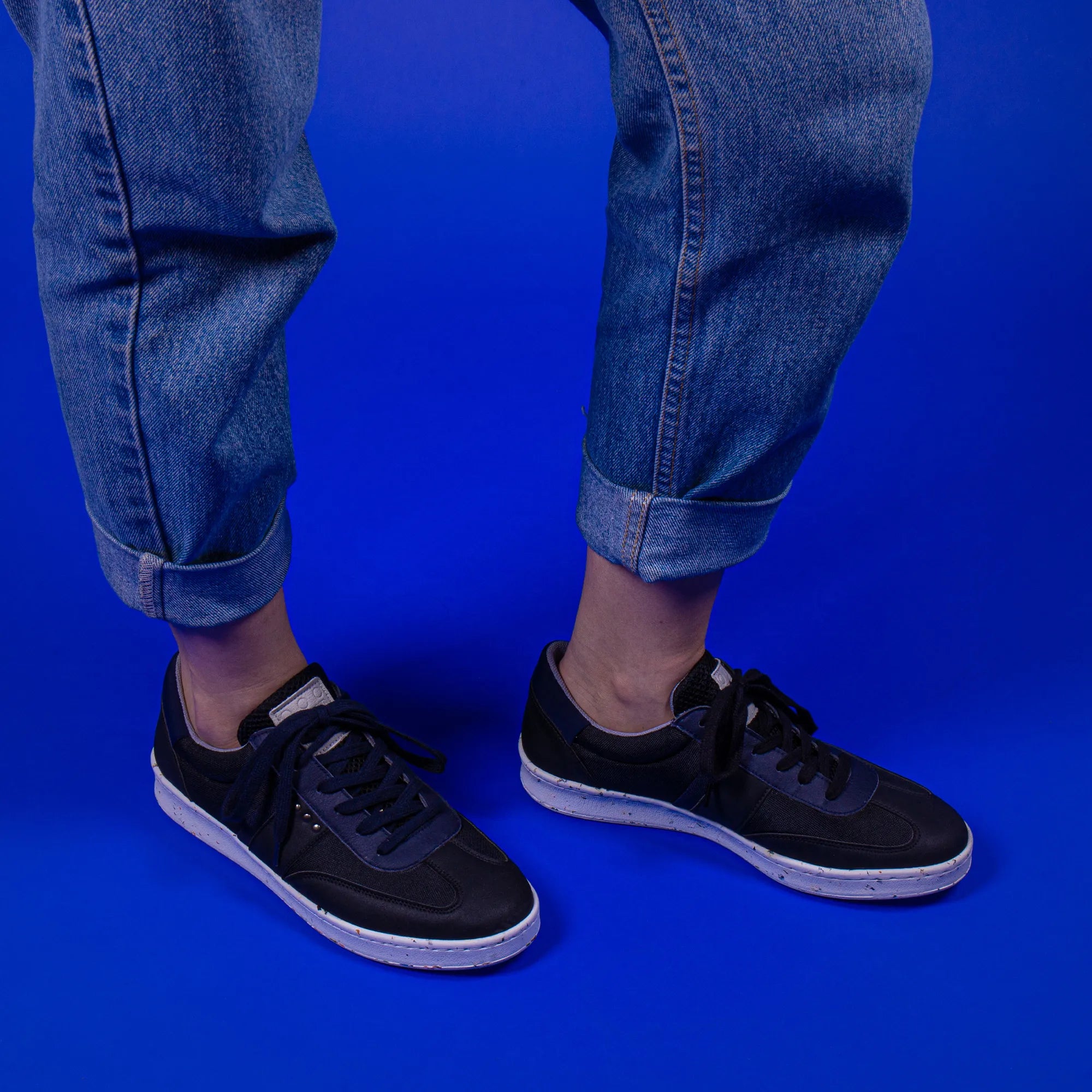 Me.Land Vivace baskets vegan noir bleu marine recyclées