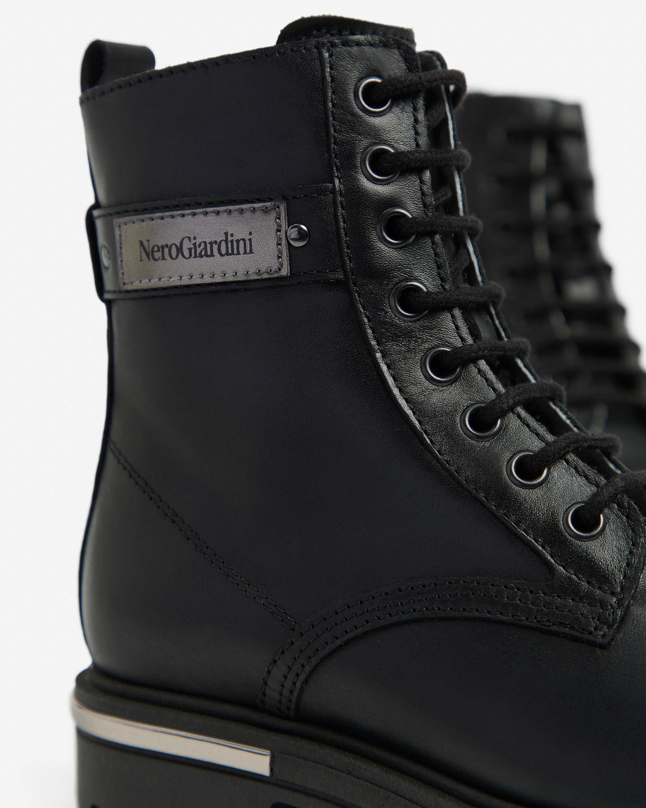 Nero Giardini Combat Boots rangers cuir fille 33