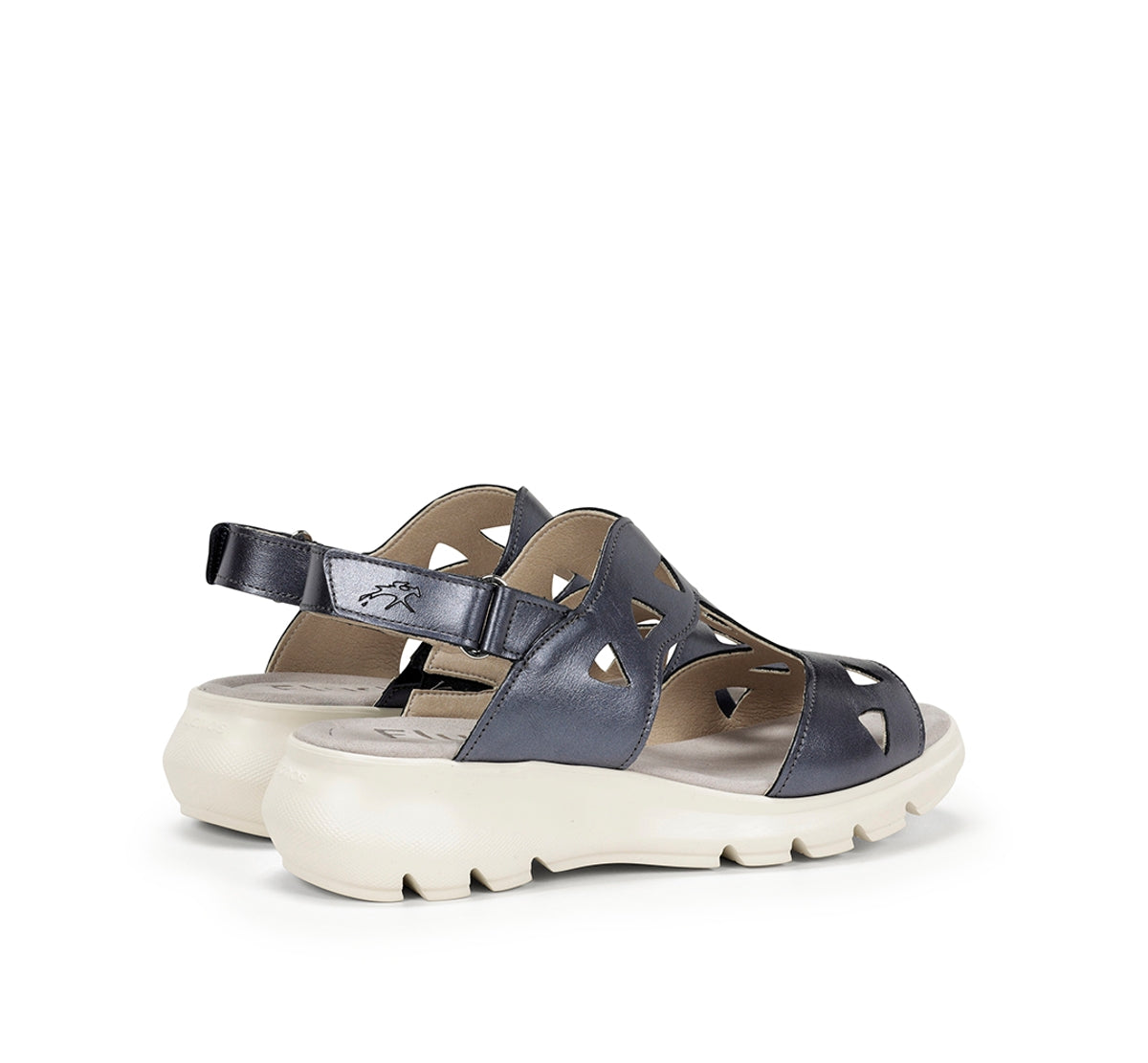 Fluchos Lua F1657 sandales femme bleu compensé
