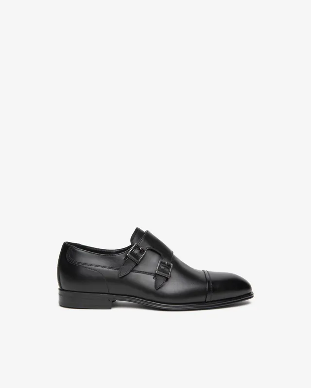 Nero Giardini Derby chaussures homme double boucle cuir