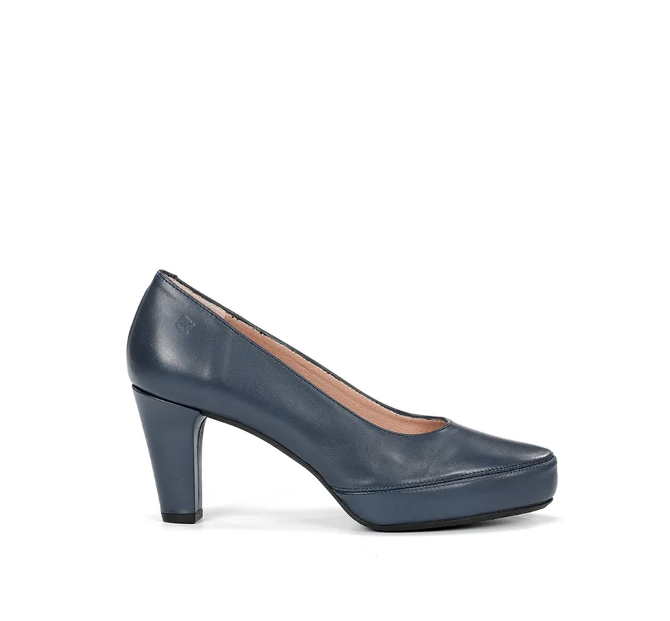 Dorking by Fluchos Blesa D5794 escarpins femme bleus cuir