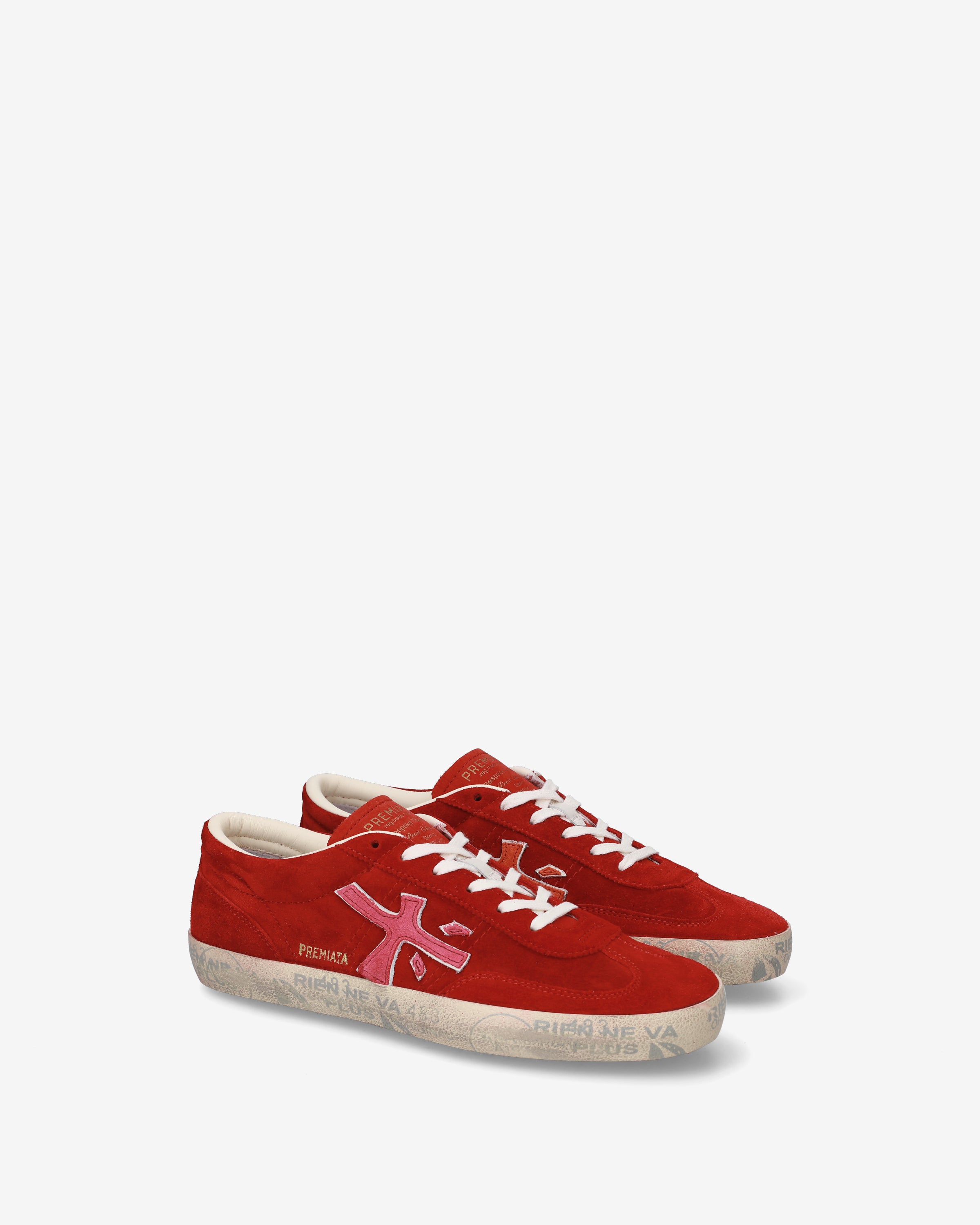 Premiata Davidd 8102 sneakers daim rouge femme