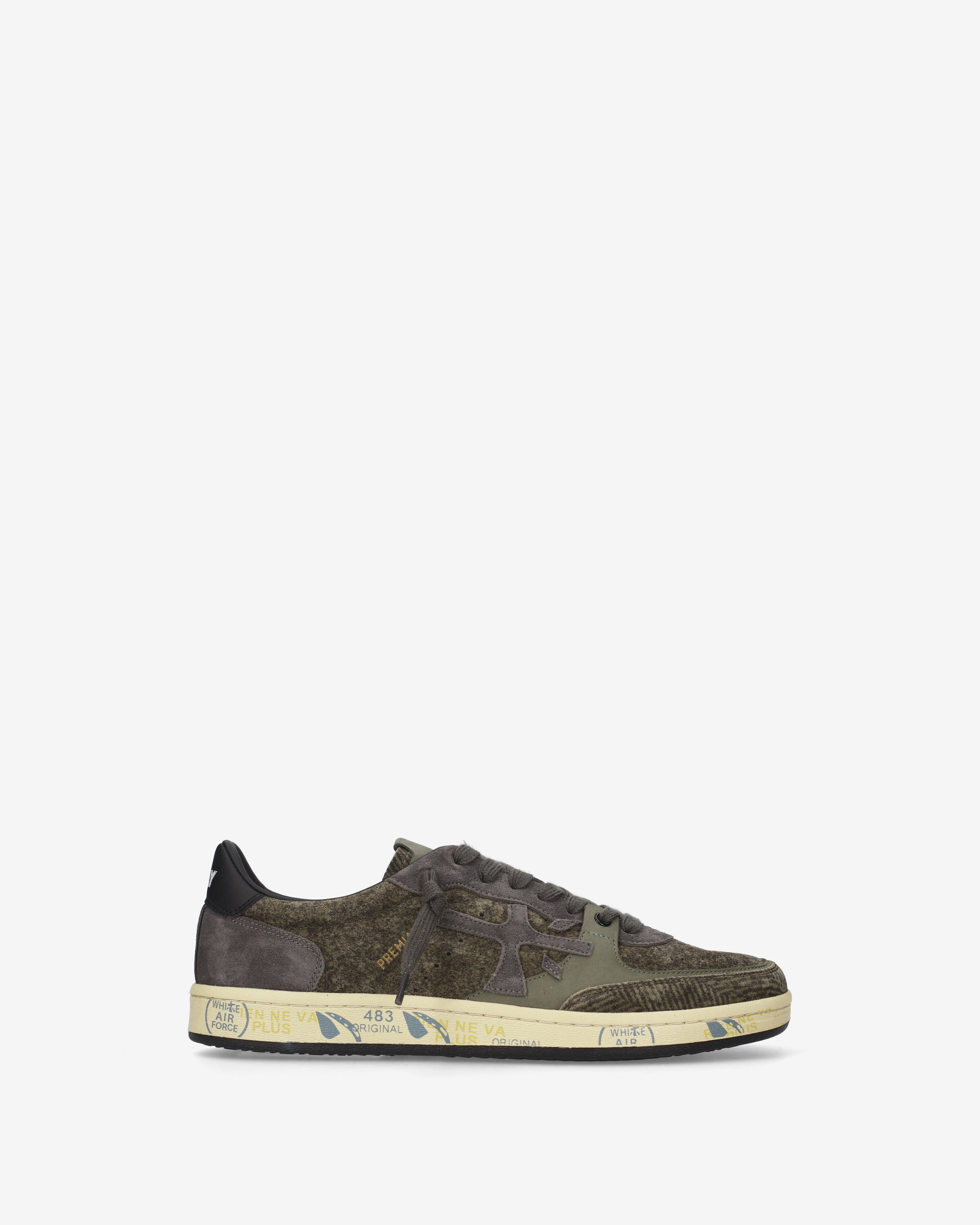 Premiata Bskt Clay 8442 baskets vert militaire/gris