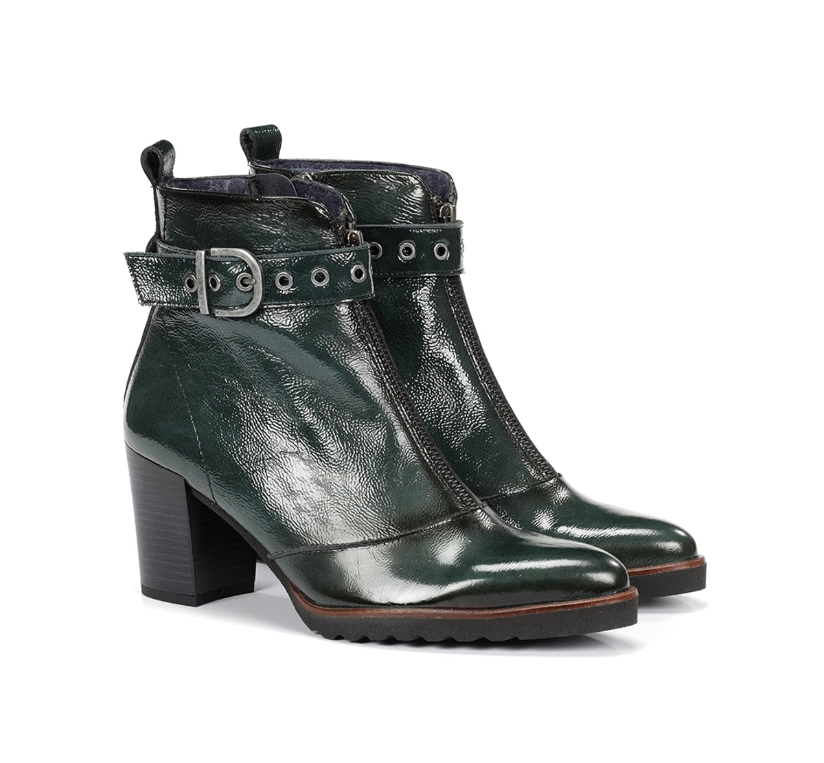Dorking Thais D8300 bottines vert femme talon