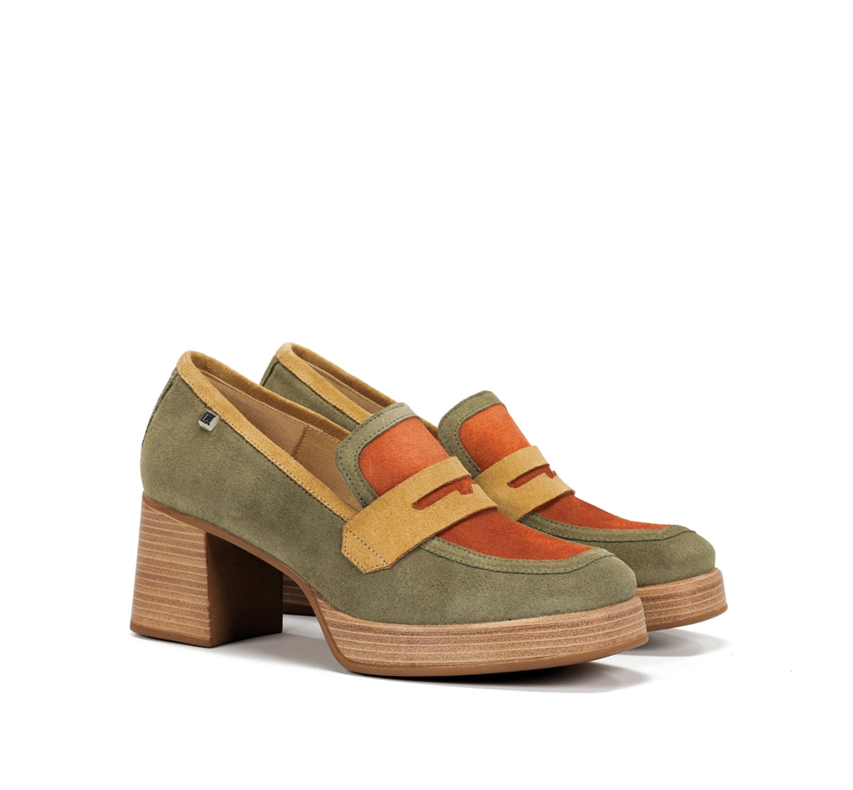 Dorking by Fluchos Cristel D9440 mocassin vert cuir