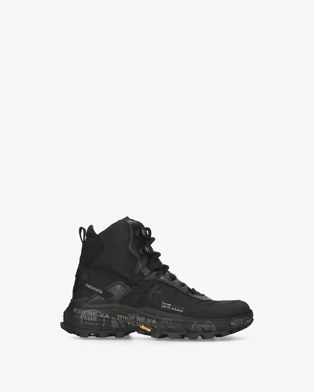 Premiata Trivor 509 baskets femme noires montantes