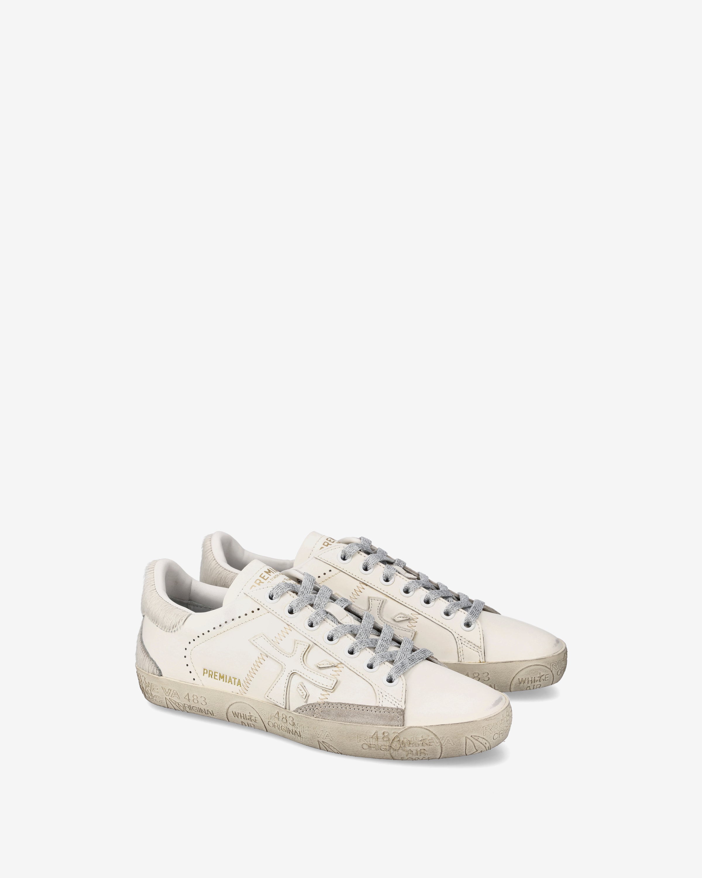 Premiata Stevend 7608 sneakers crème doré femme