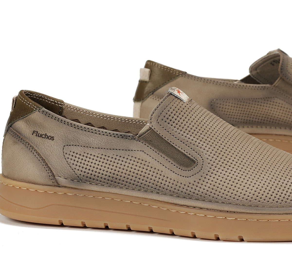 Fluchos Leo F1946 slip-on homme marron rétro