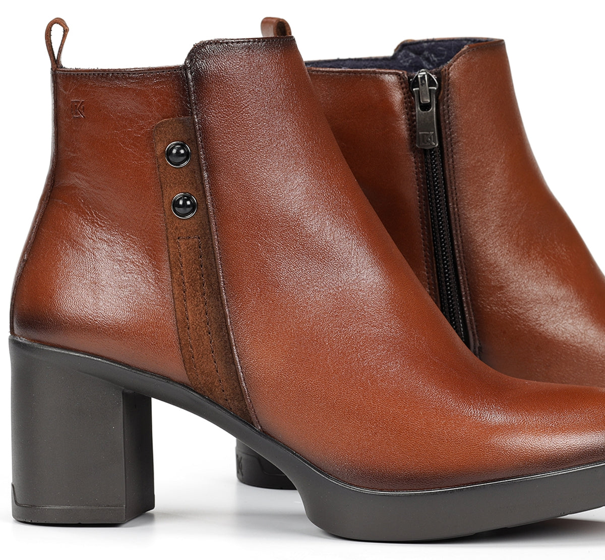 Dorking Elite D9423 bottines cuir marron talon