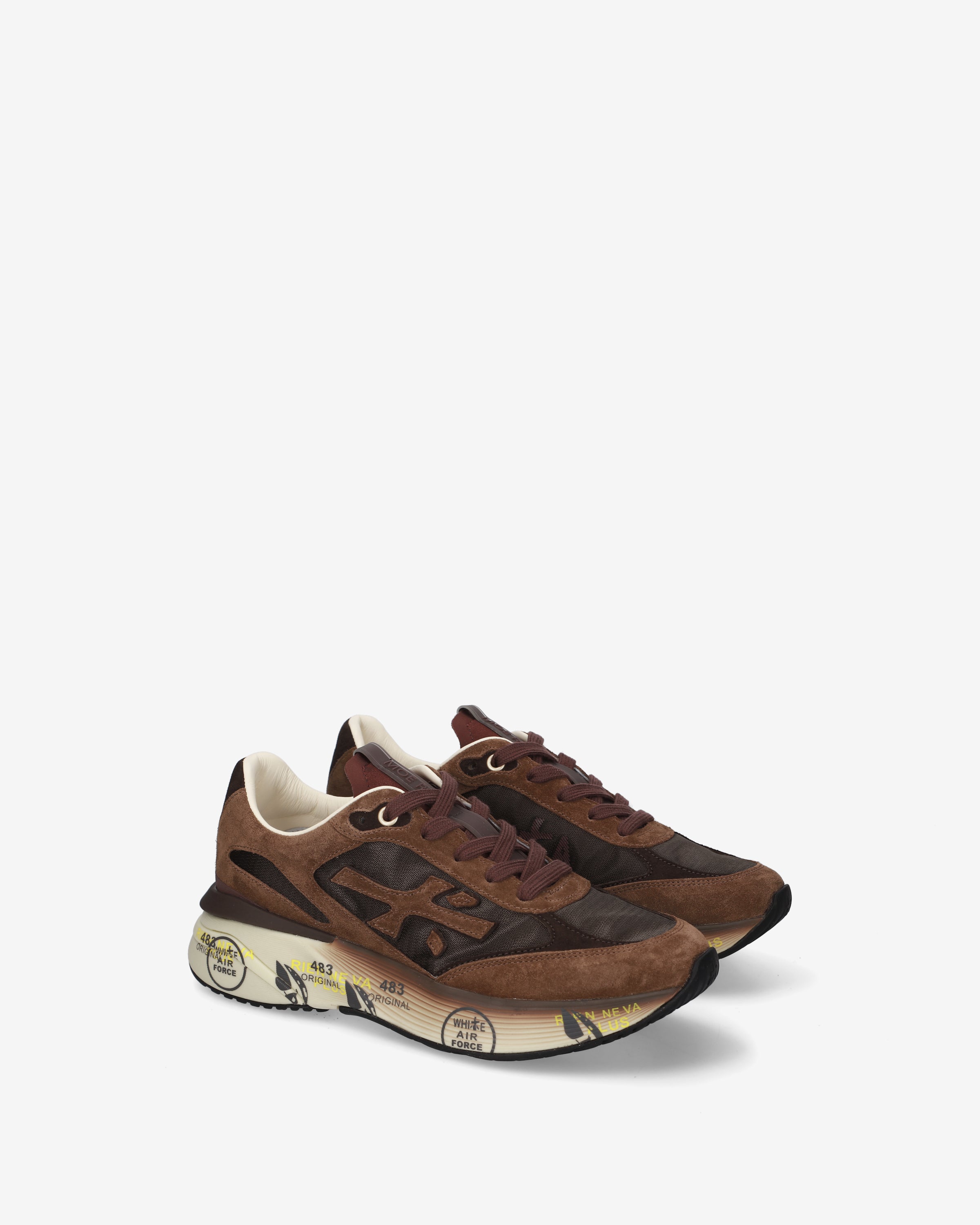 Premiata Moerund 8562 sneakers femme marron daim