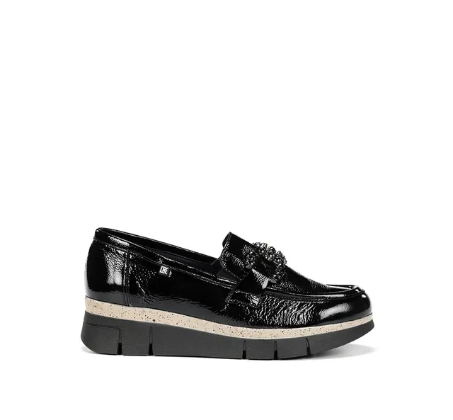 Fluchos Dorking India D9325 mocassins femme noir