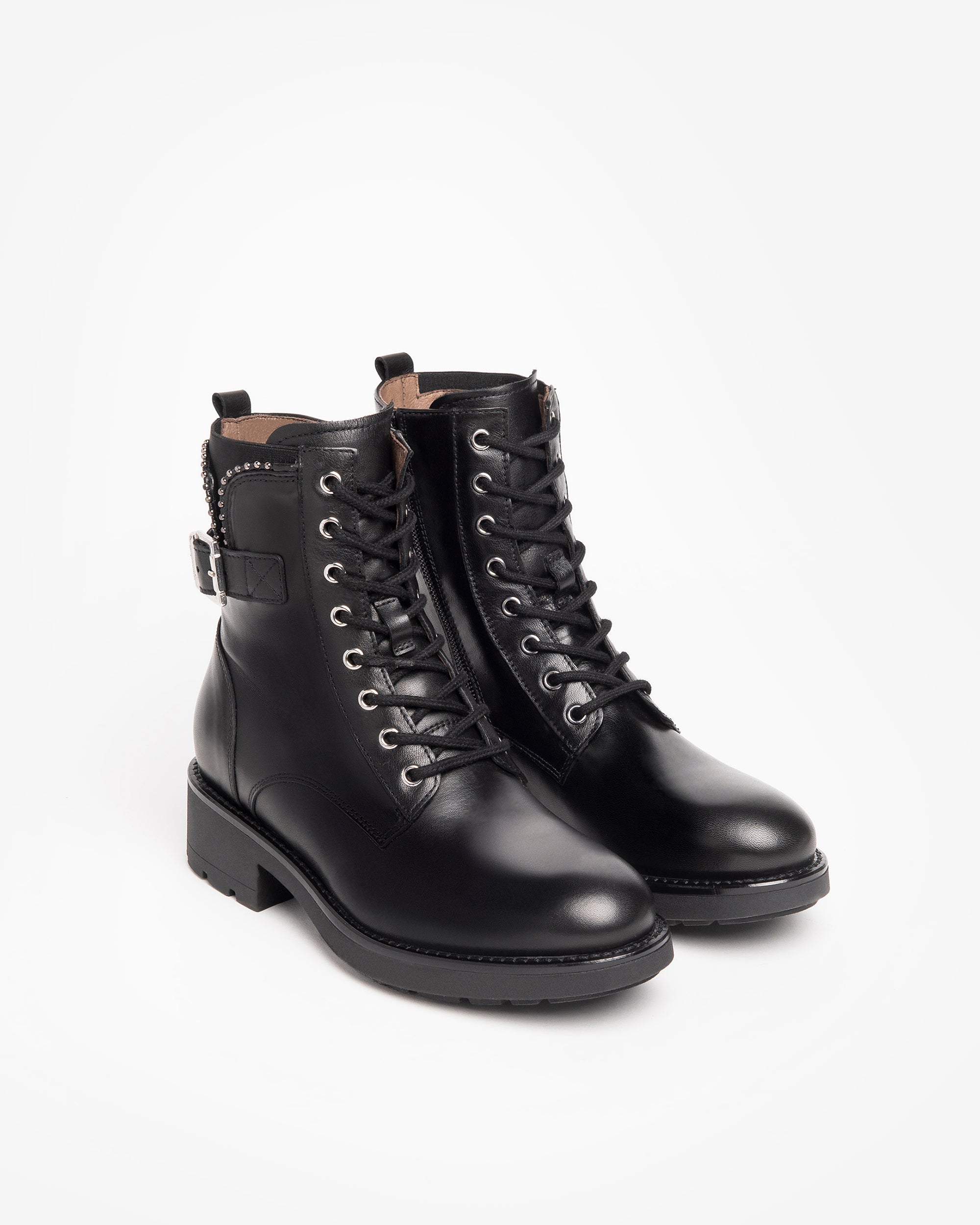 Nero Giardini Combat Boots bottines cuir femme hiver
