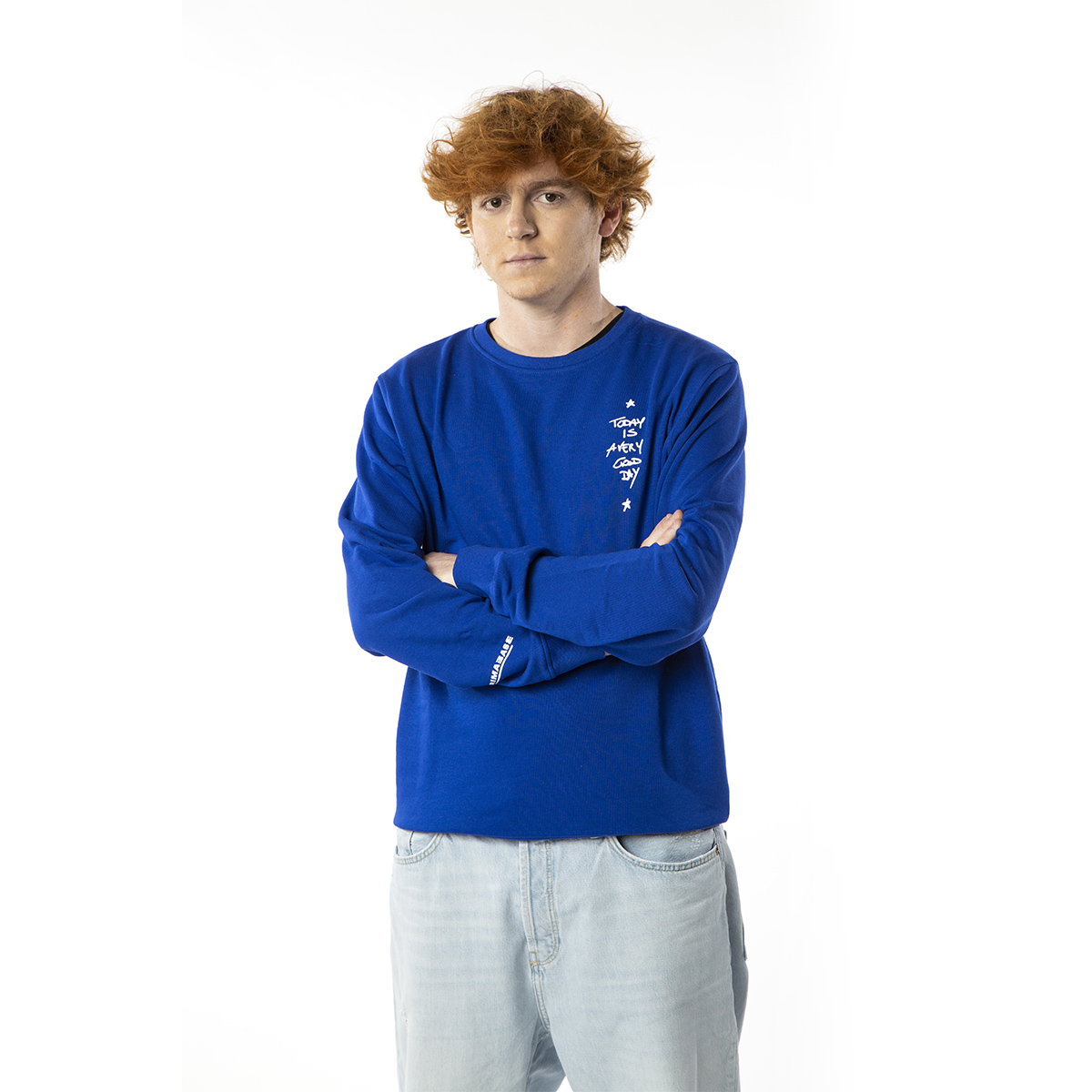 Primabase Leitmotiv sweat coton bio bleu