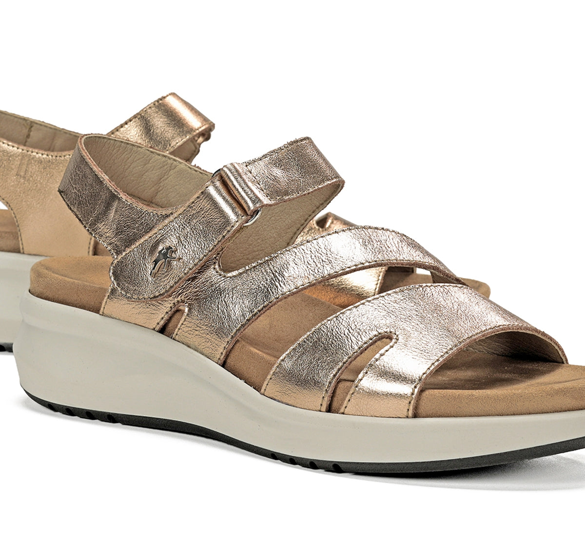 Fluchos Yagon F1478 Sandale Dorée Femme Souple