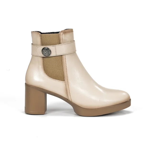 Fluchos Dorking Elite D9422 bottines taupe cuir femme